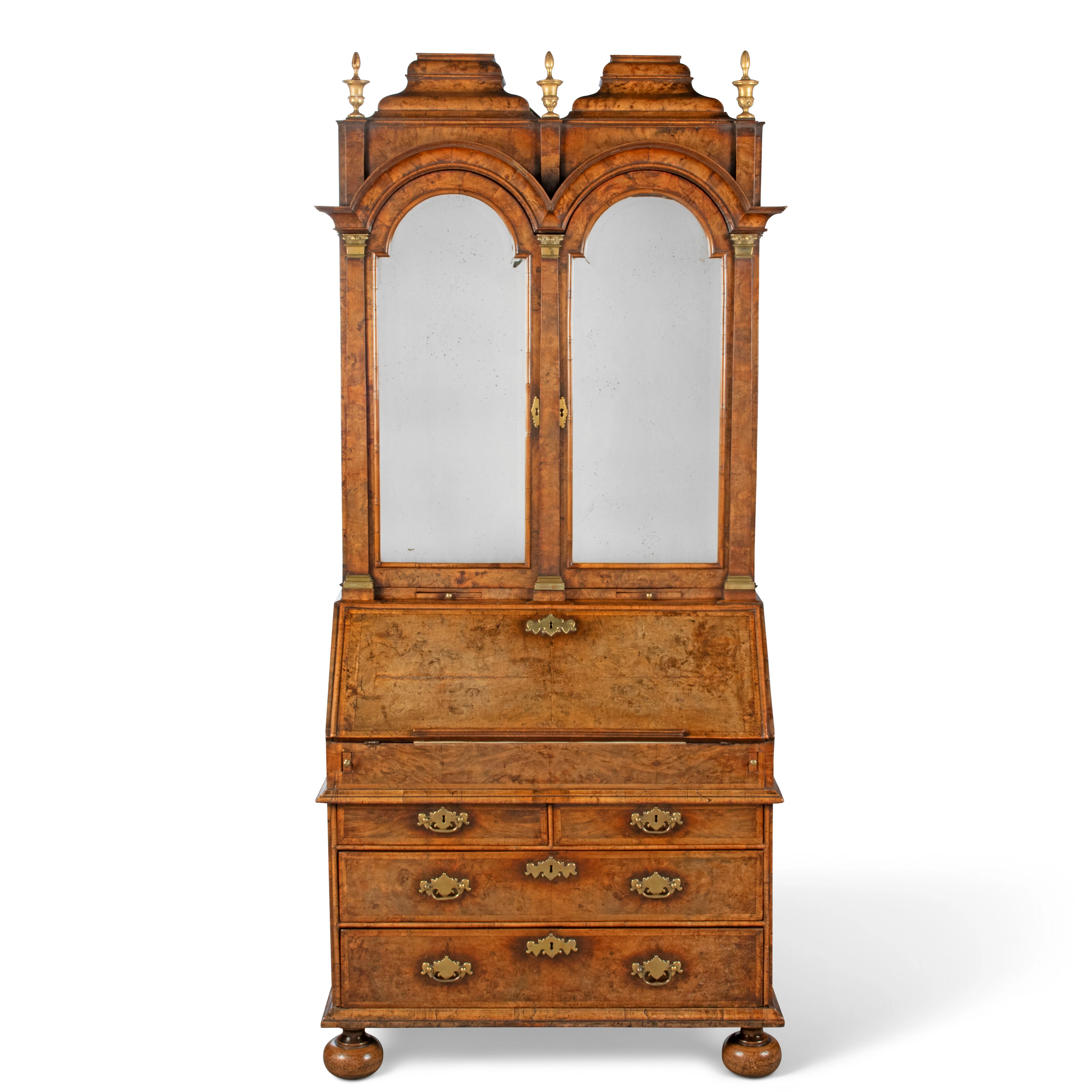 A Queen Anne Walnut Bureau-Cabinet