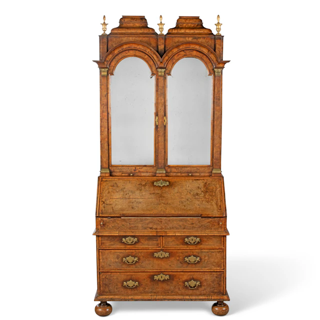 A Queen Anne Walnut Bureau-Cabinet