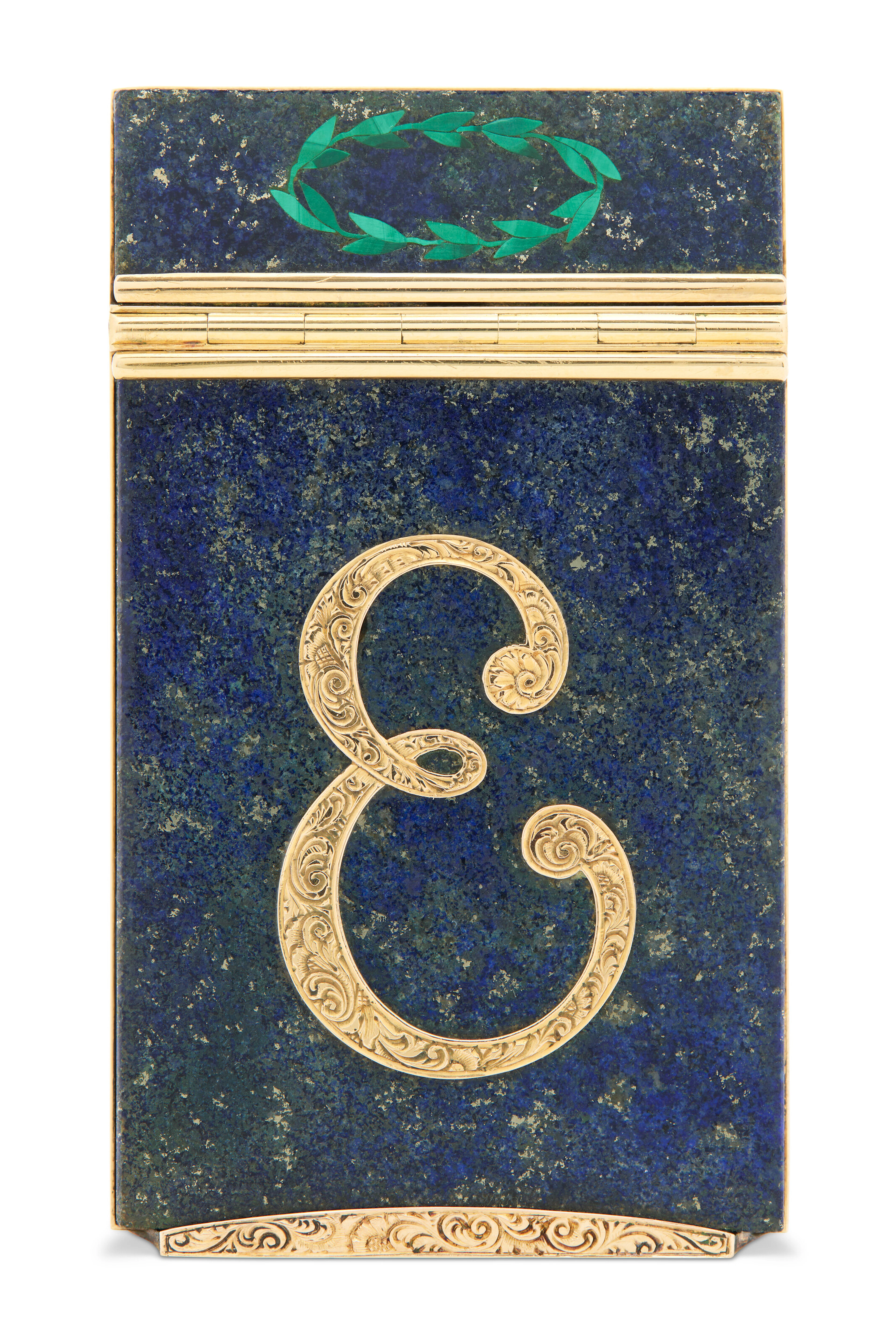 Tabatière De Femme En or Et Pierre Dure Autrichienne