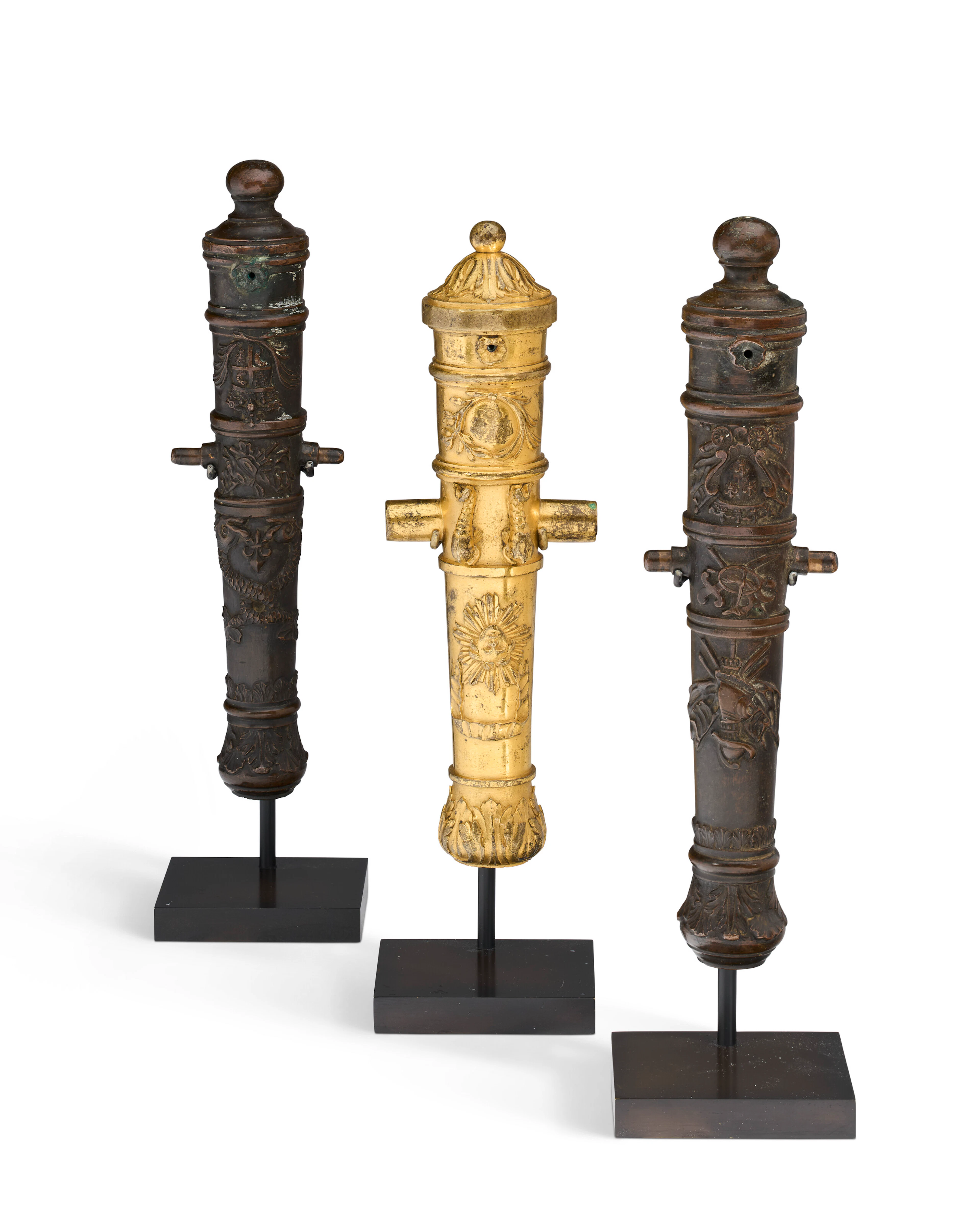 A Group of Three Louis Xvi Royal Ormolu and Patinated Bronze Models