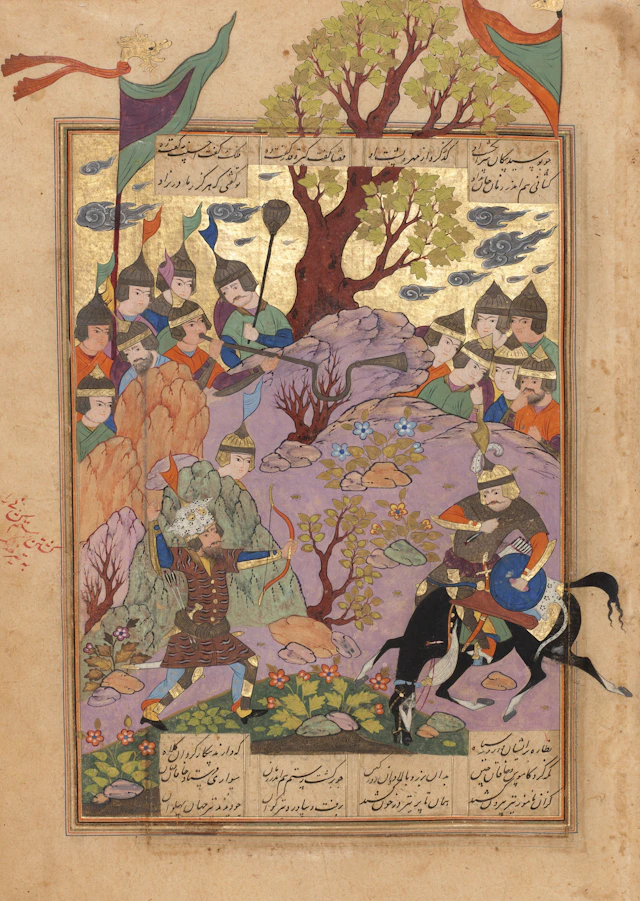 Rustam Kills Ashkabus and His Horse
