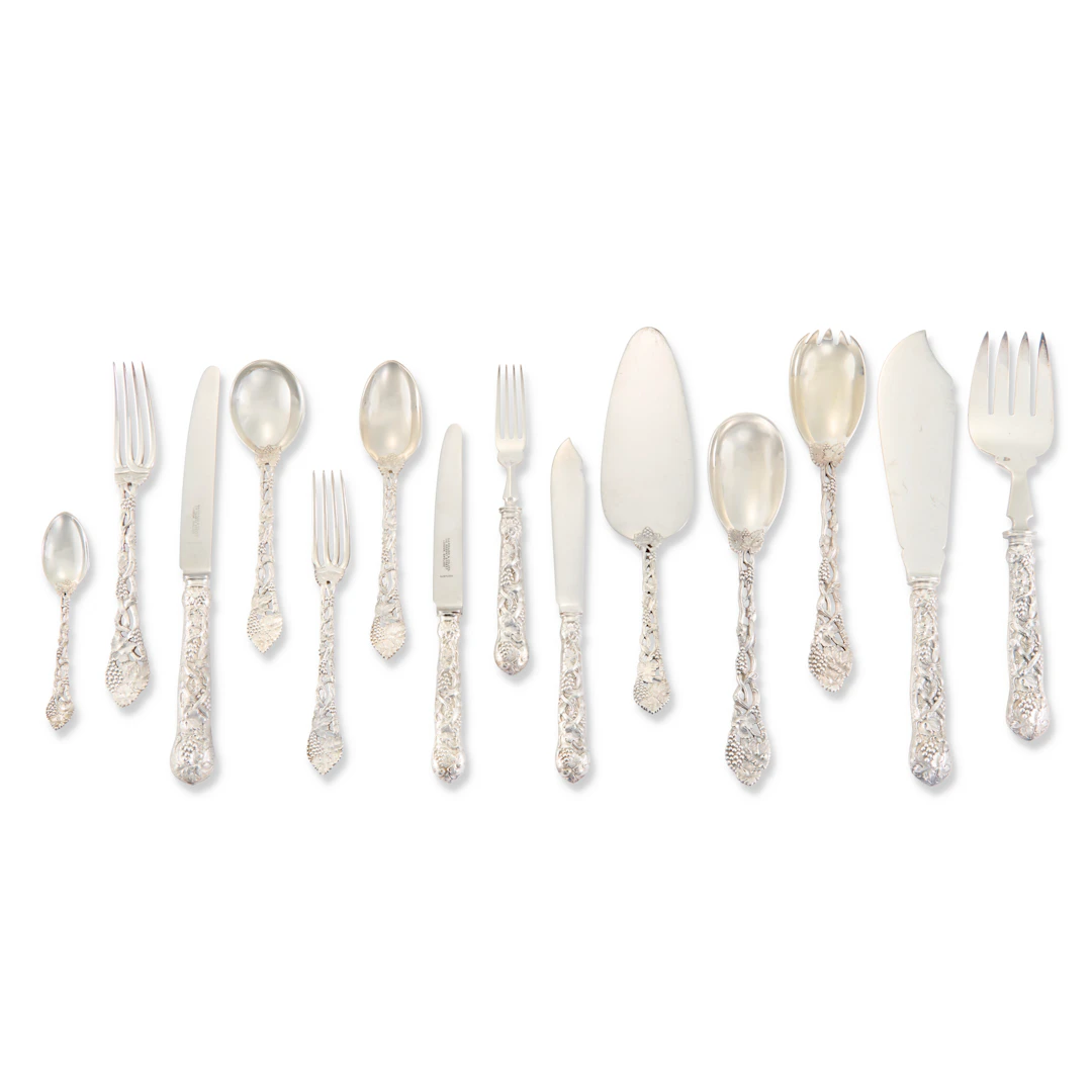 An Elizabeth Ii Silver Part Table Service