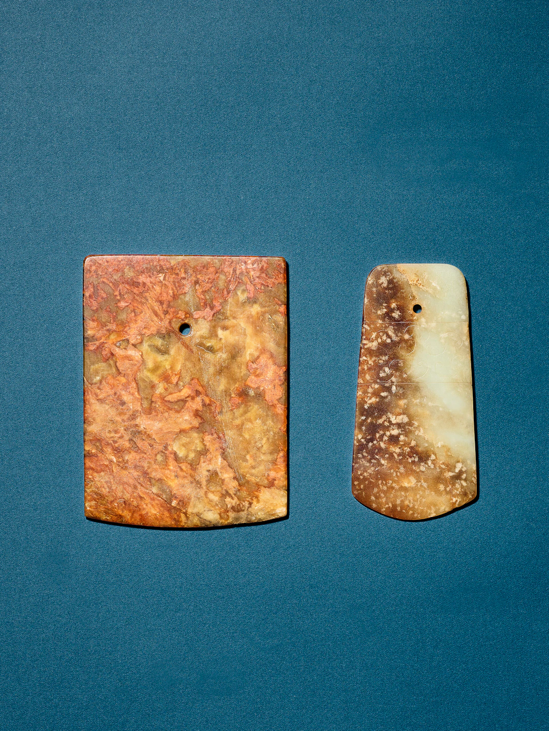 Two Jade Ceremonial Implements