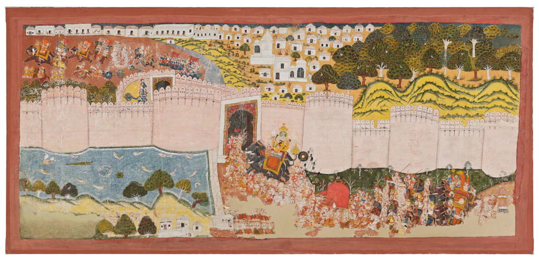 A Procession of Maharao Ram Singh Ii of Kotah