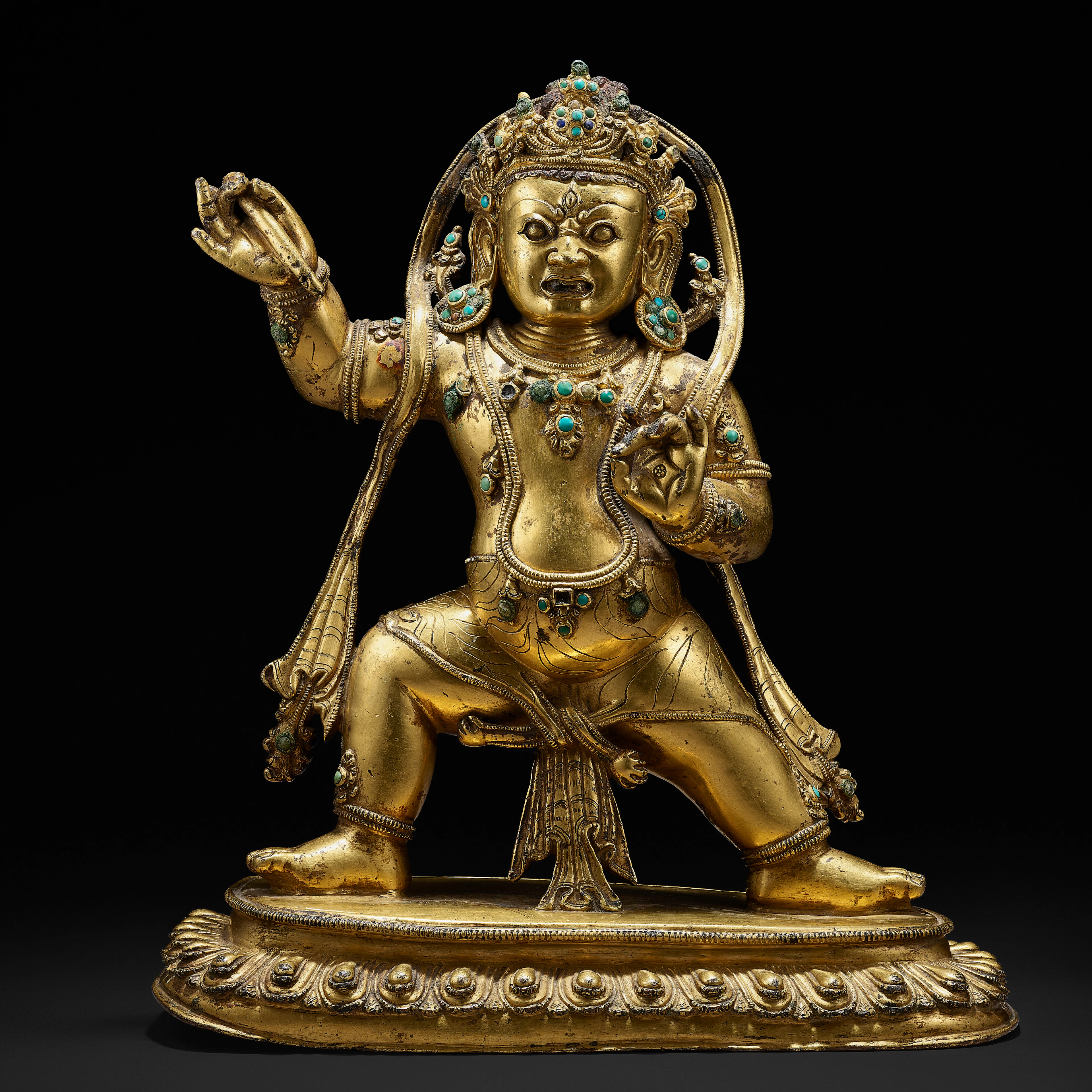 A Gilt Copper Alloy Figure of Takkiraja