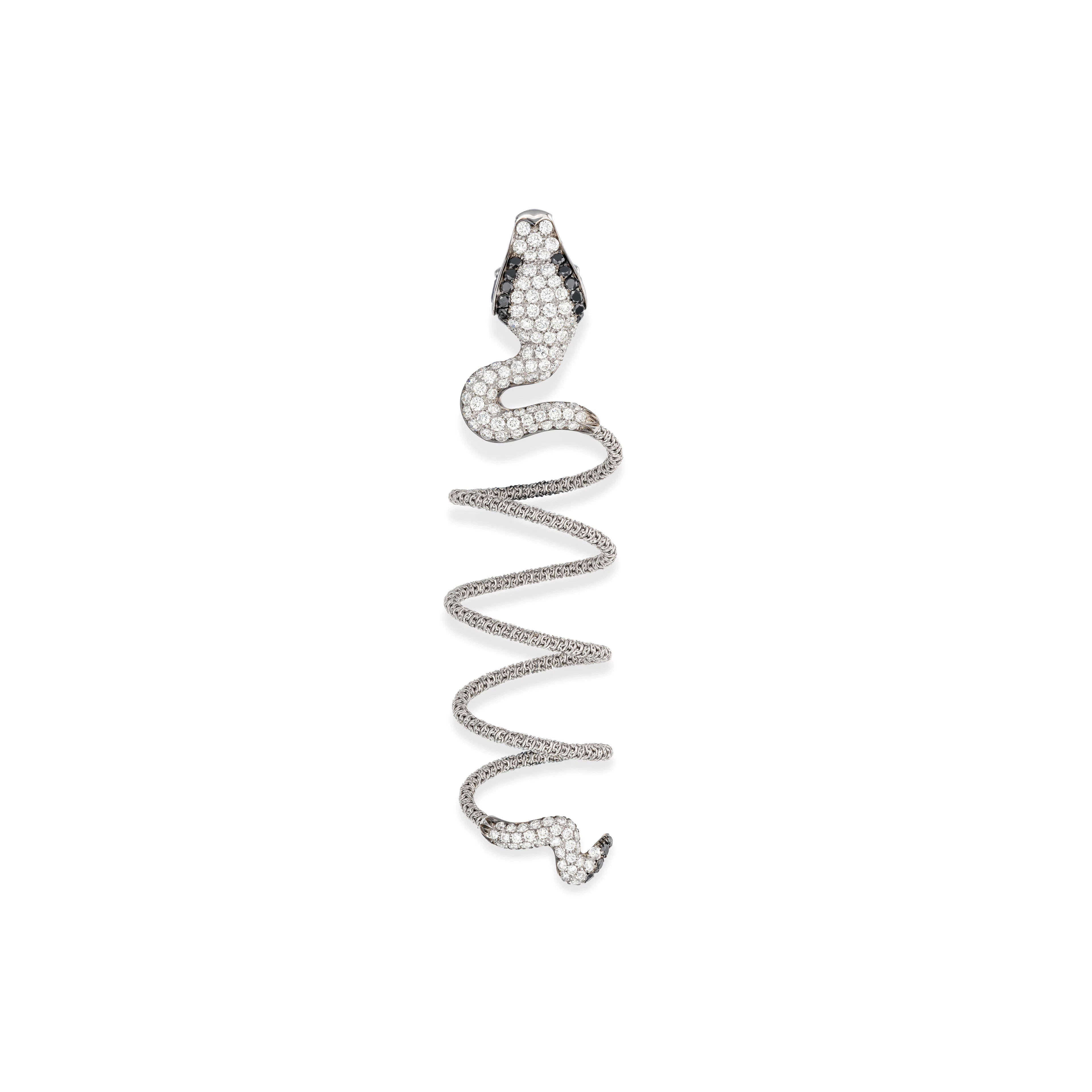 Ferraris Diamond, Coloured Diamond and Sapphire Snake Ring