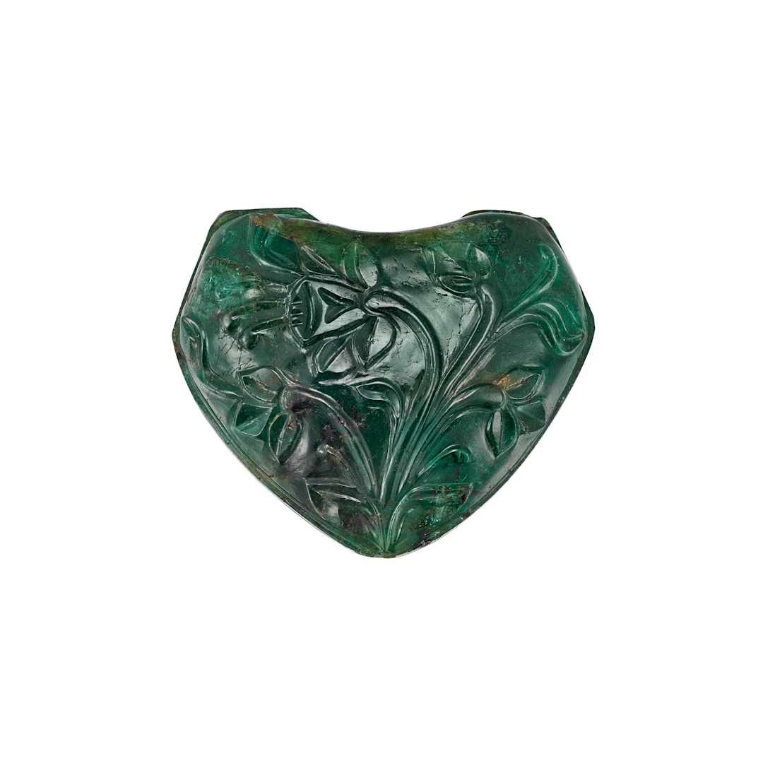 A Large Carved Emerald