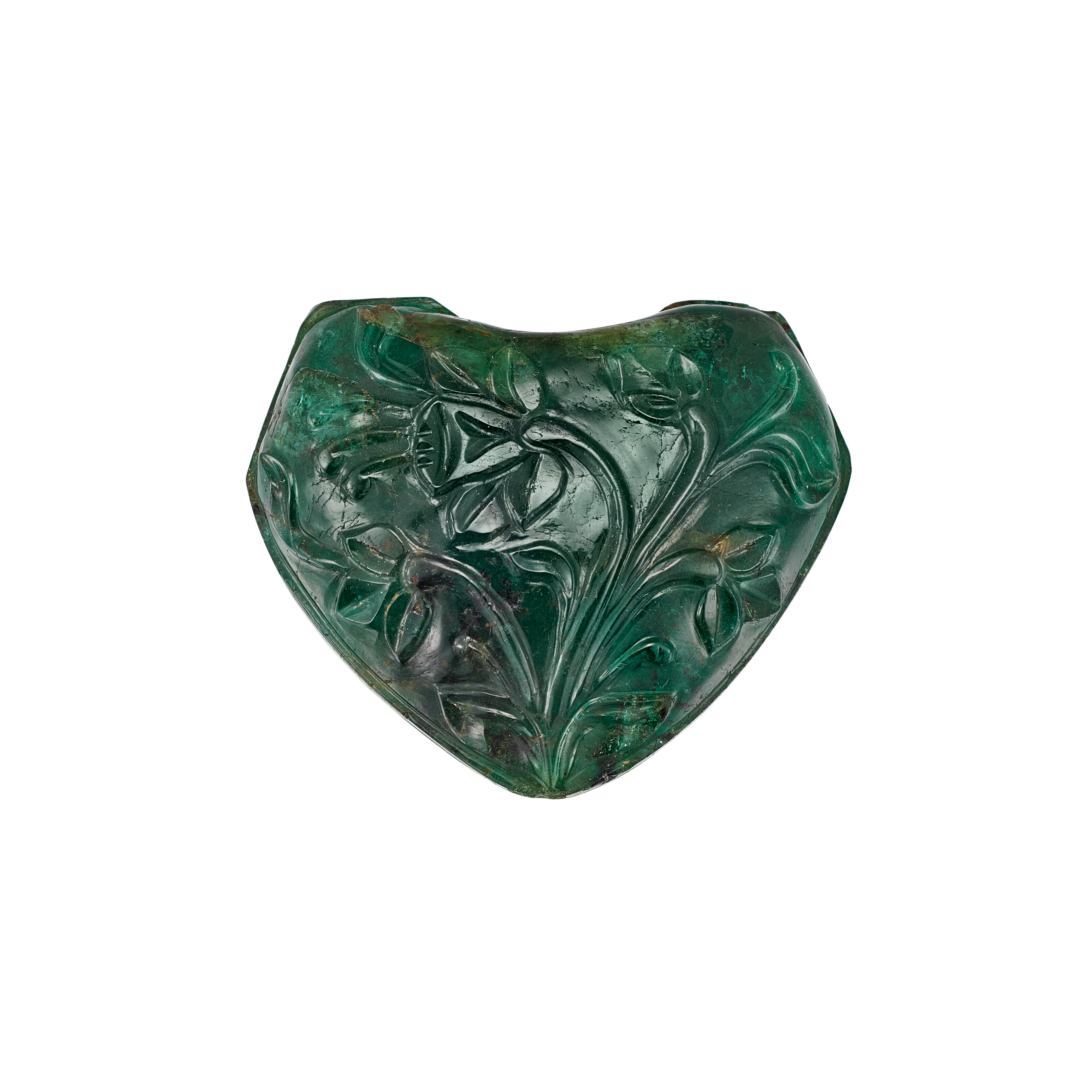 A Large Carved Emerald