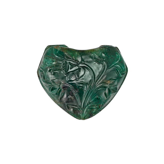 A Large Carved Emerald