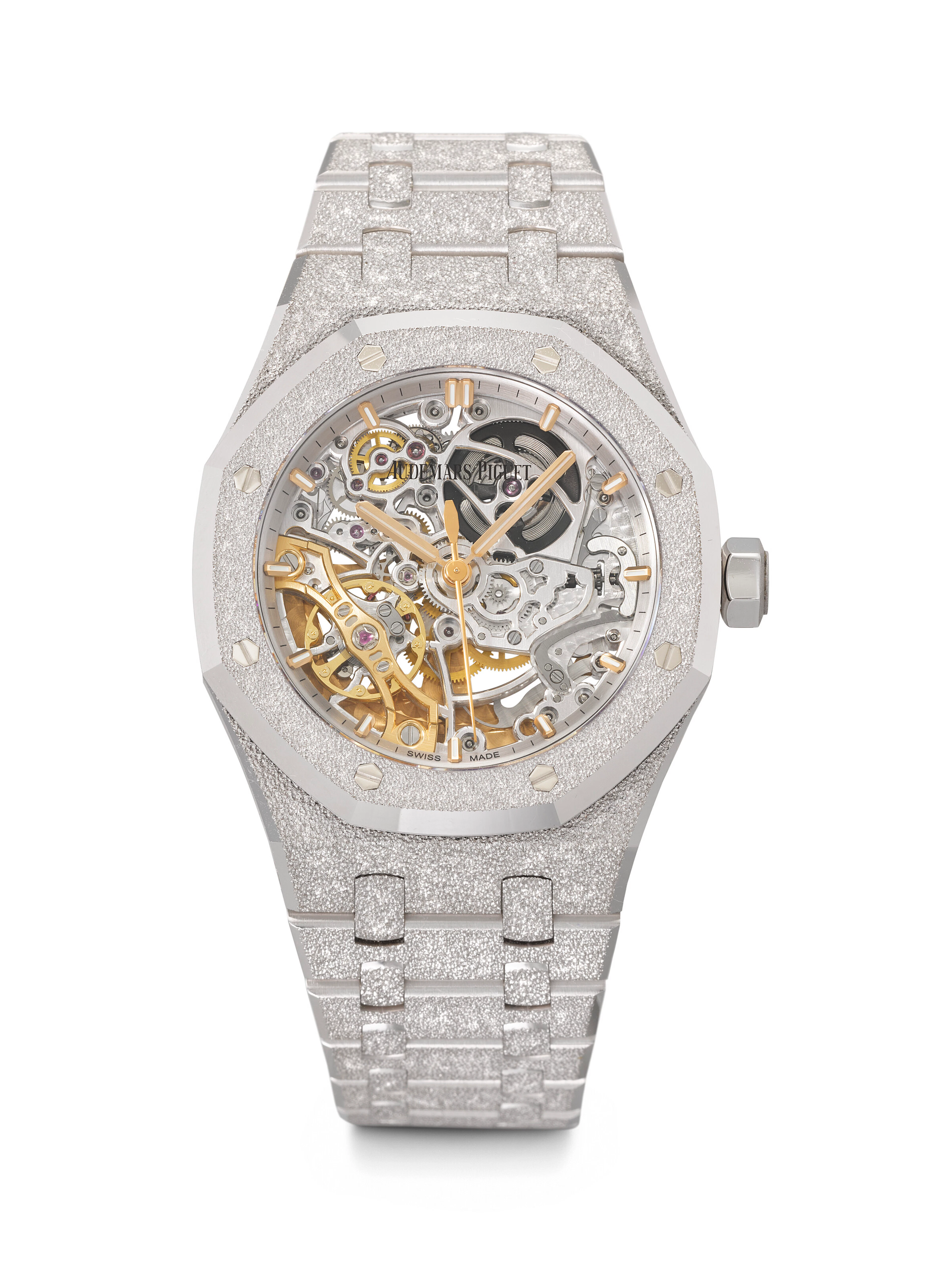 Audemars Piguet. A Very Rare and Coveted 18K 'Frosted' White Gold