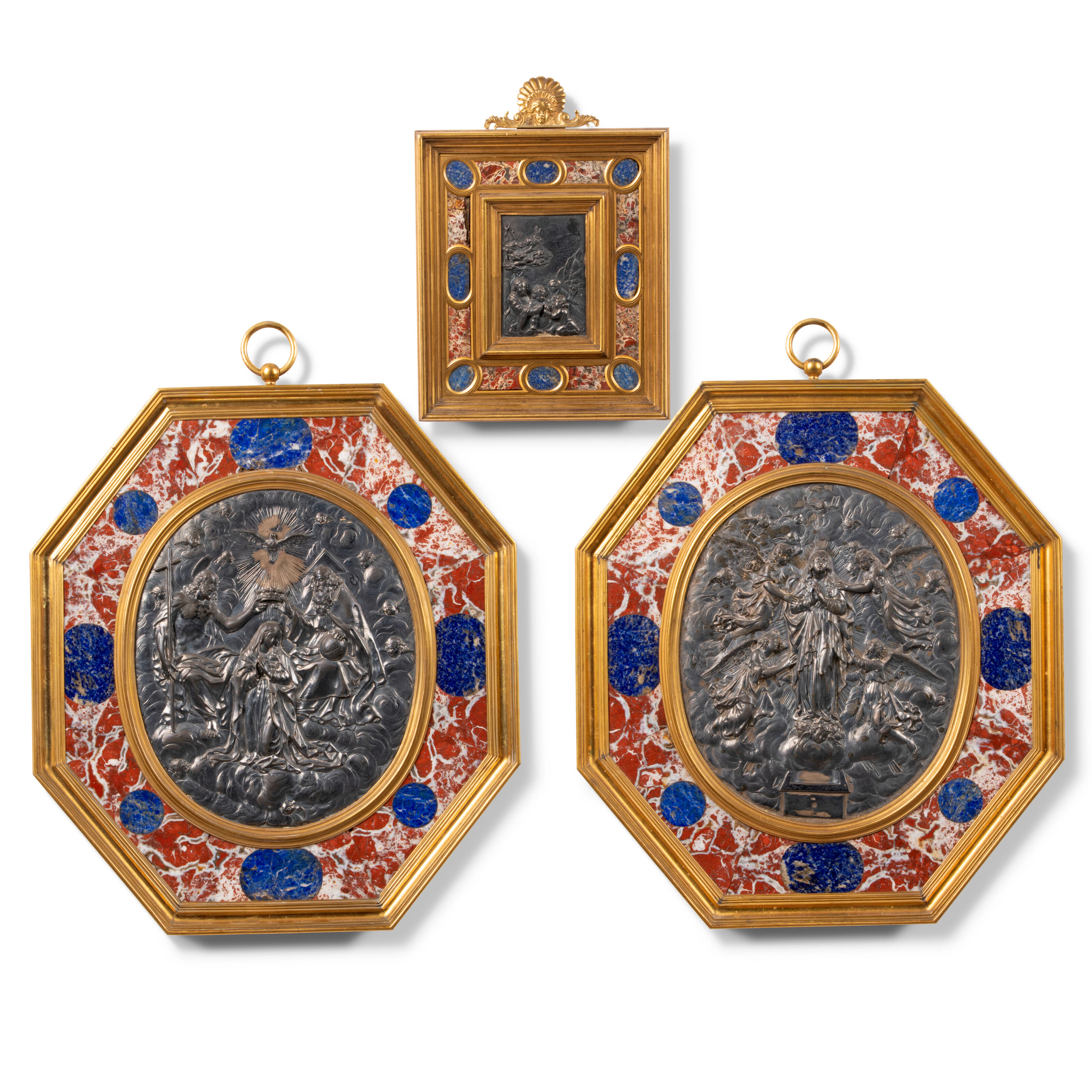 Three Italian Silver Reliefs