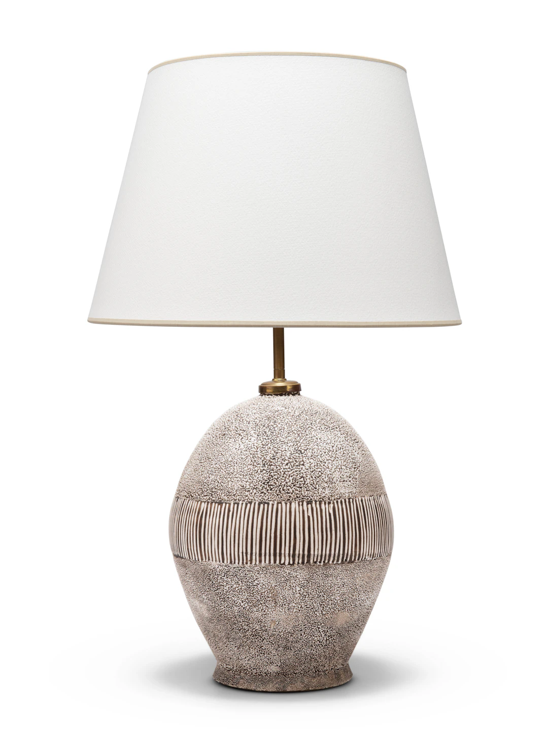 A Glazed Earthenware Table Lamp