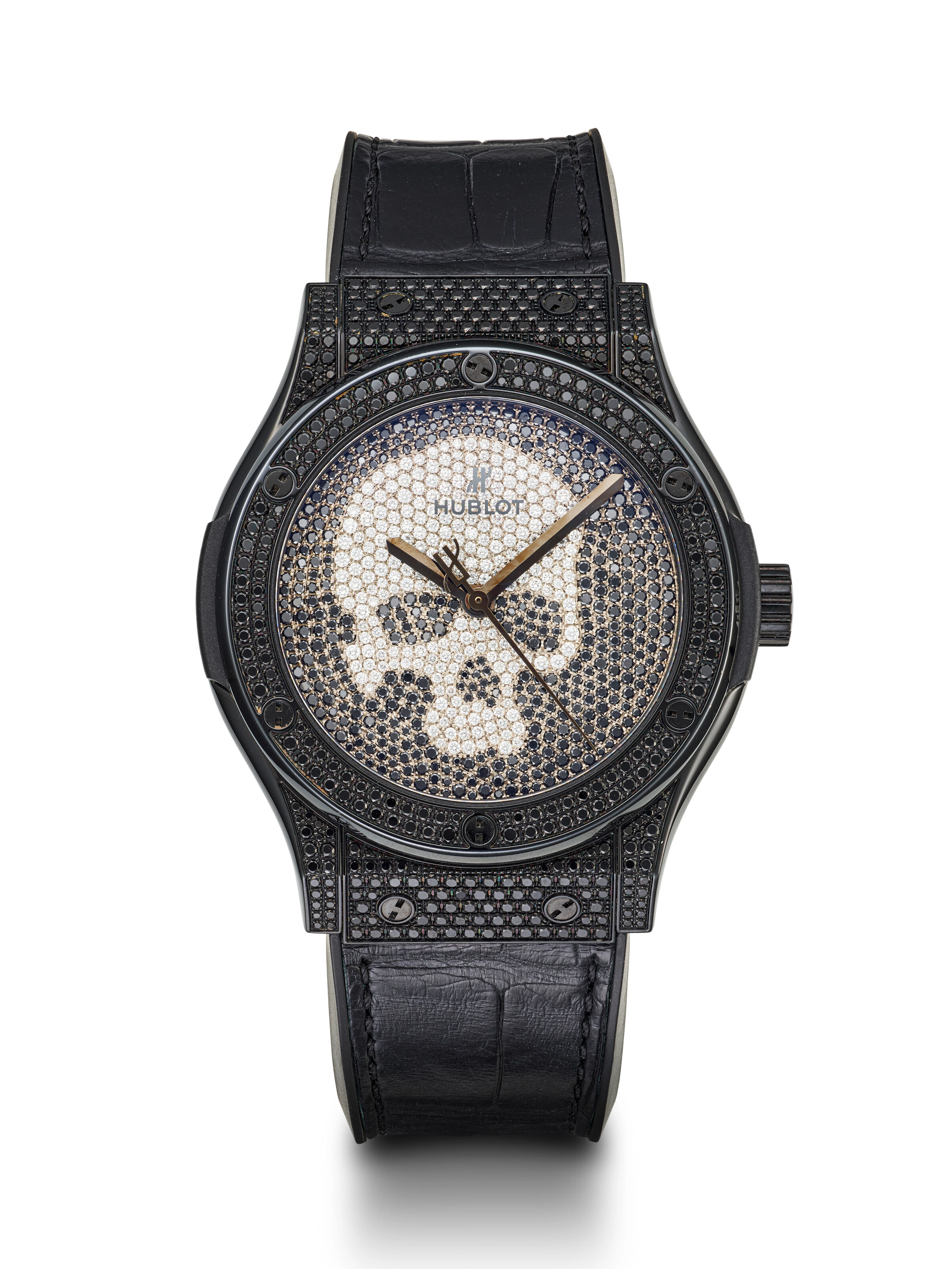 Hublot, Limited Edition Pvd-Coated and Diamond-Set Titanium 'Classic