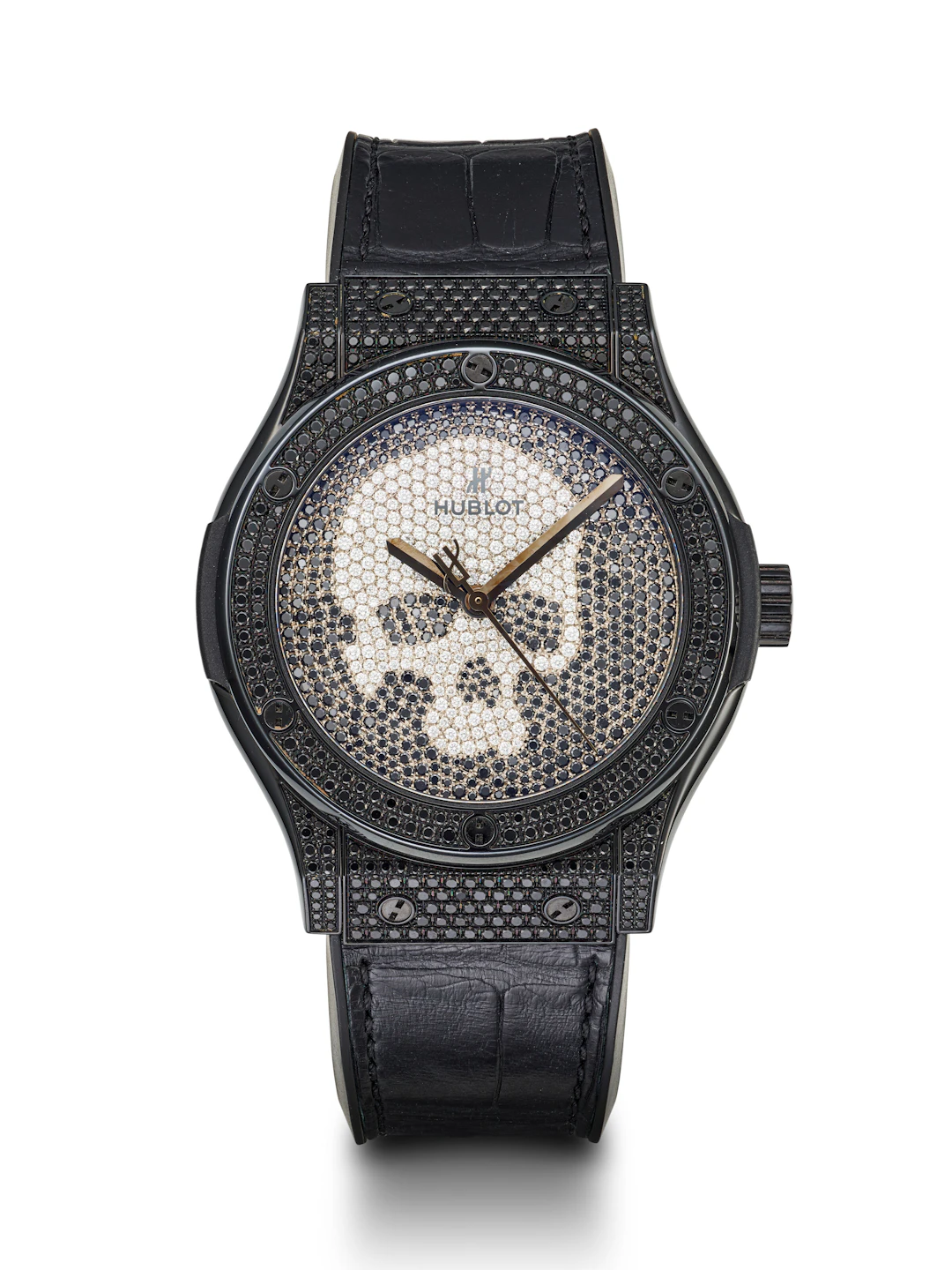 Hublot, Limited Edition Pvd-Coated and Diamond-Set Titanium 'Classic