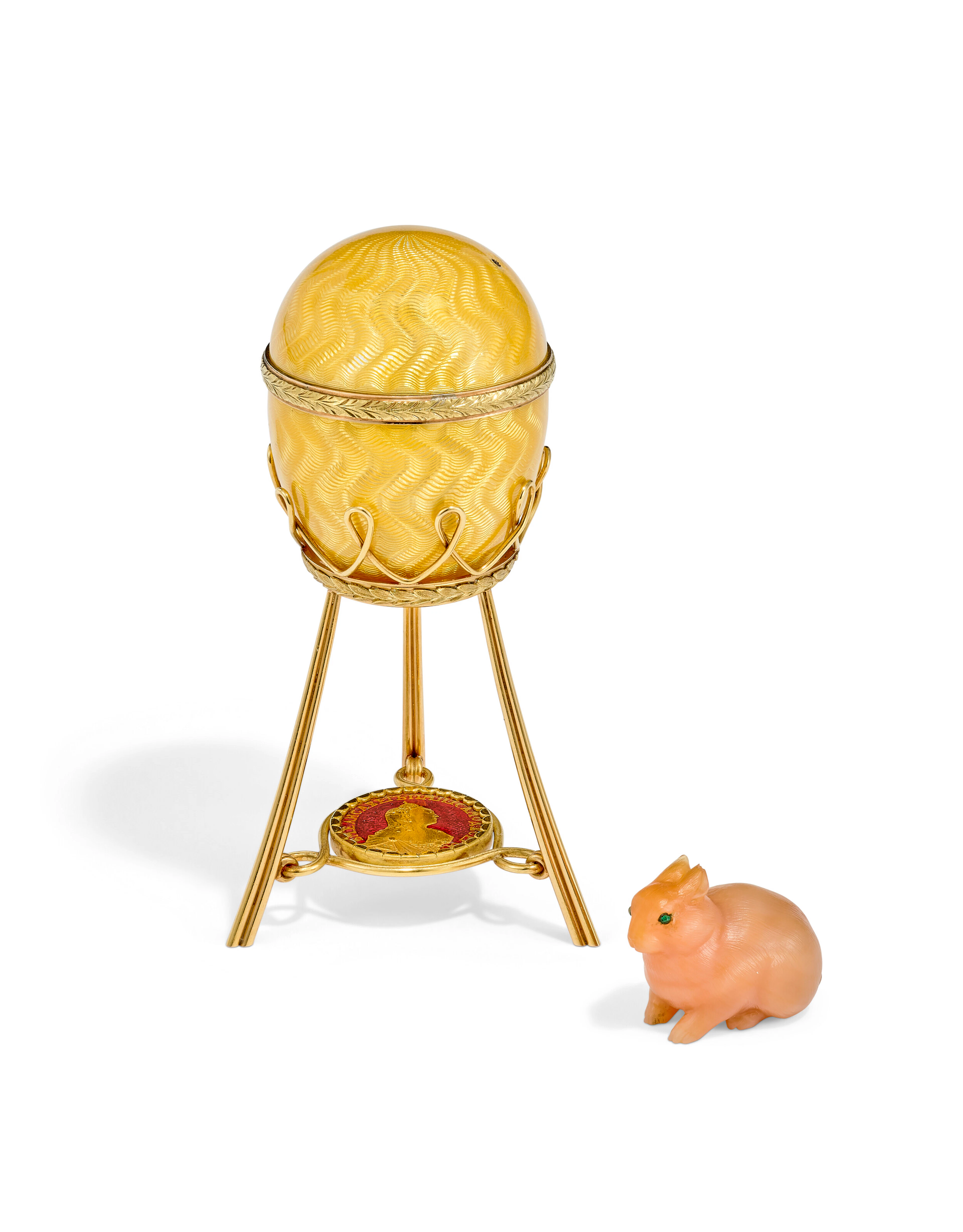 A GUILLOCHÉ ENAMEL TWO-COLOUR GOLD-MOUNTED BONBONNIÈRE