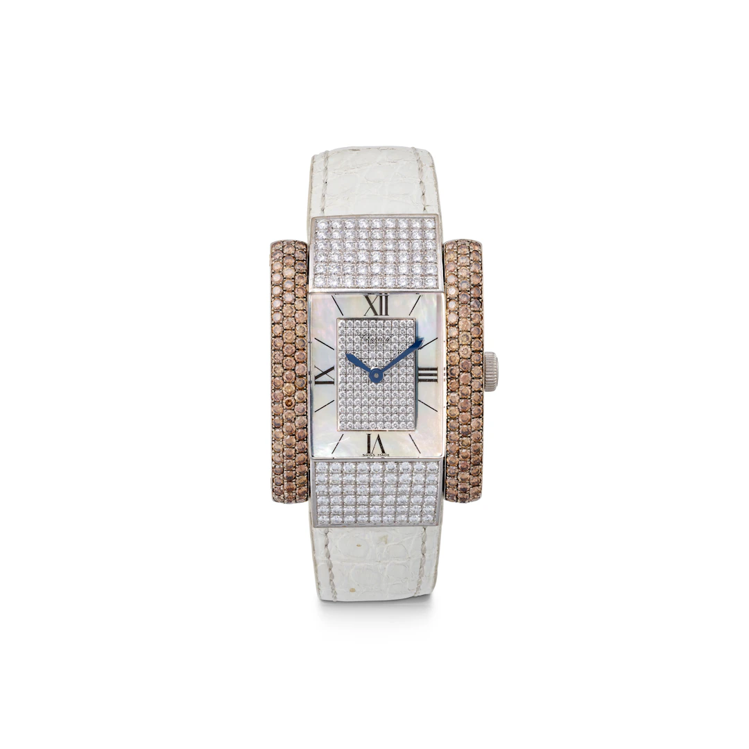 Chopard Mother-Of-Pearl, Coloured Diamond and Diamond 'La Strada' Wristwatch