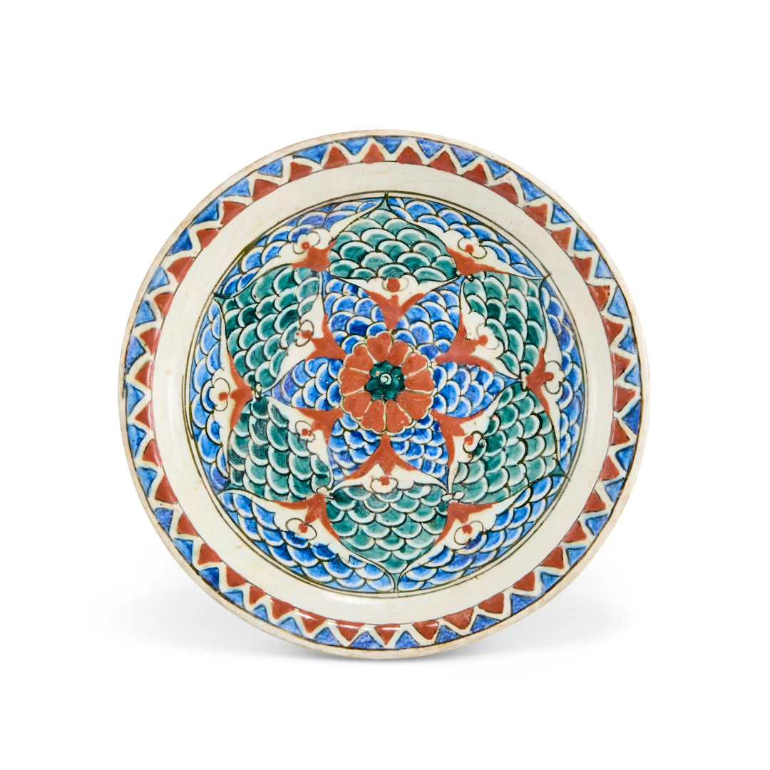 An Iznik Pottery Dish