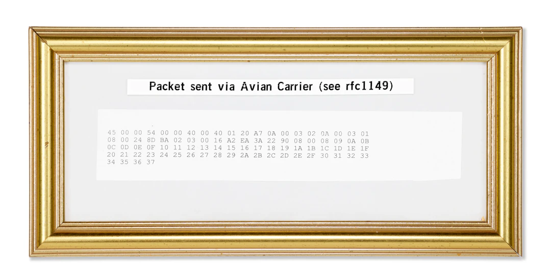 Carrier Pigeon Internet Protocol