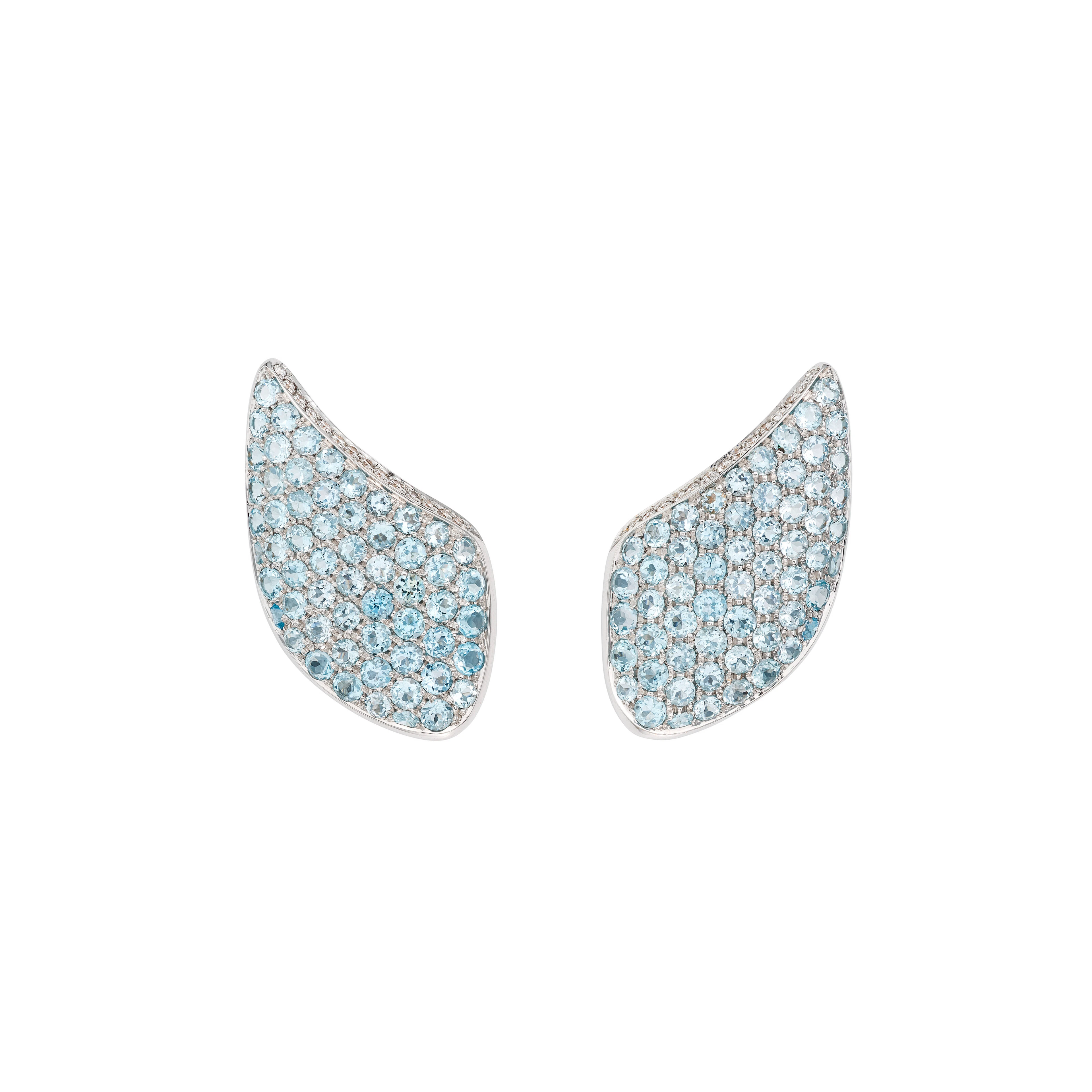 Gavello Pair of Topaz and Diamond Earrings
