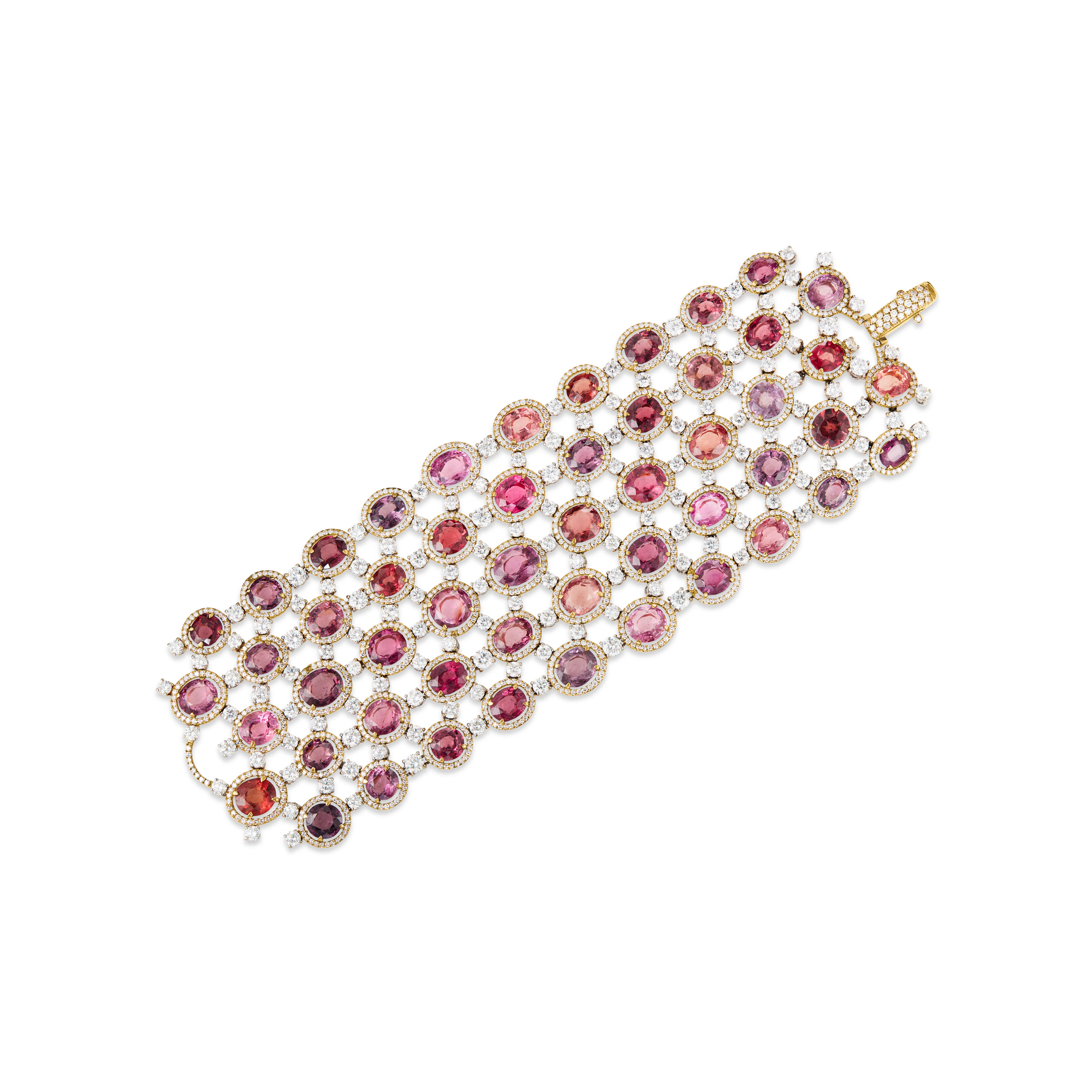 David Morris Spinel and Diamond Bracelet