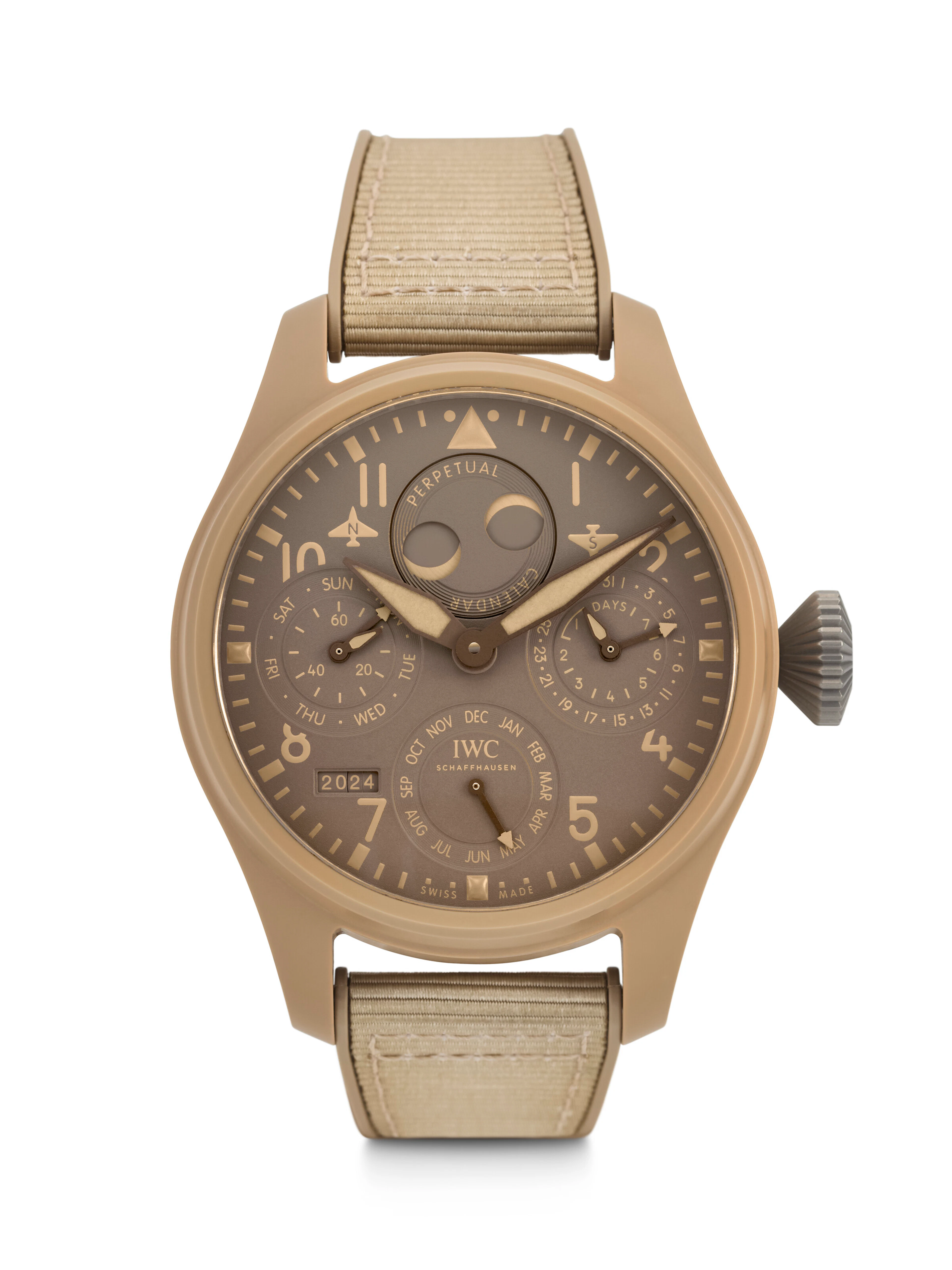 IWC. A LARGE AND IMPRESSIVE CERAMIC AND STAINLESS STEEL AUTOMATIC