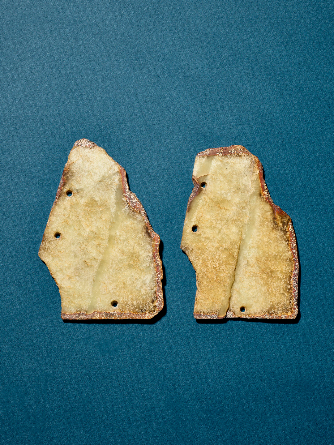 Two Jade Disc Segments