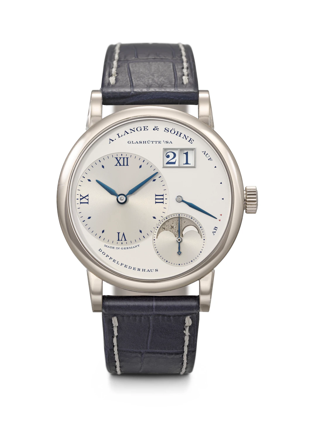 A. Lange & söhne. A Desirable 18K White Gold Limited Edition Wristwatch
