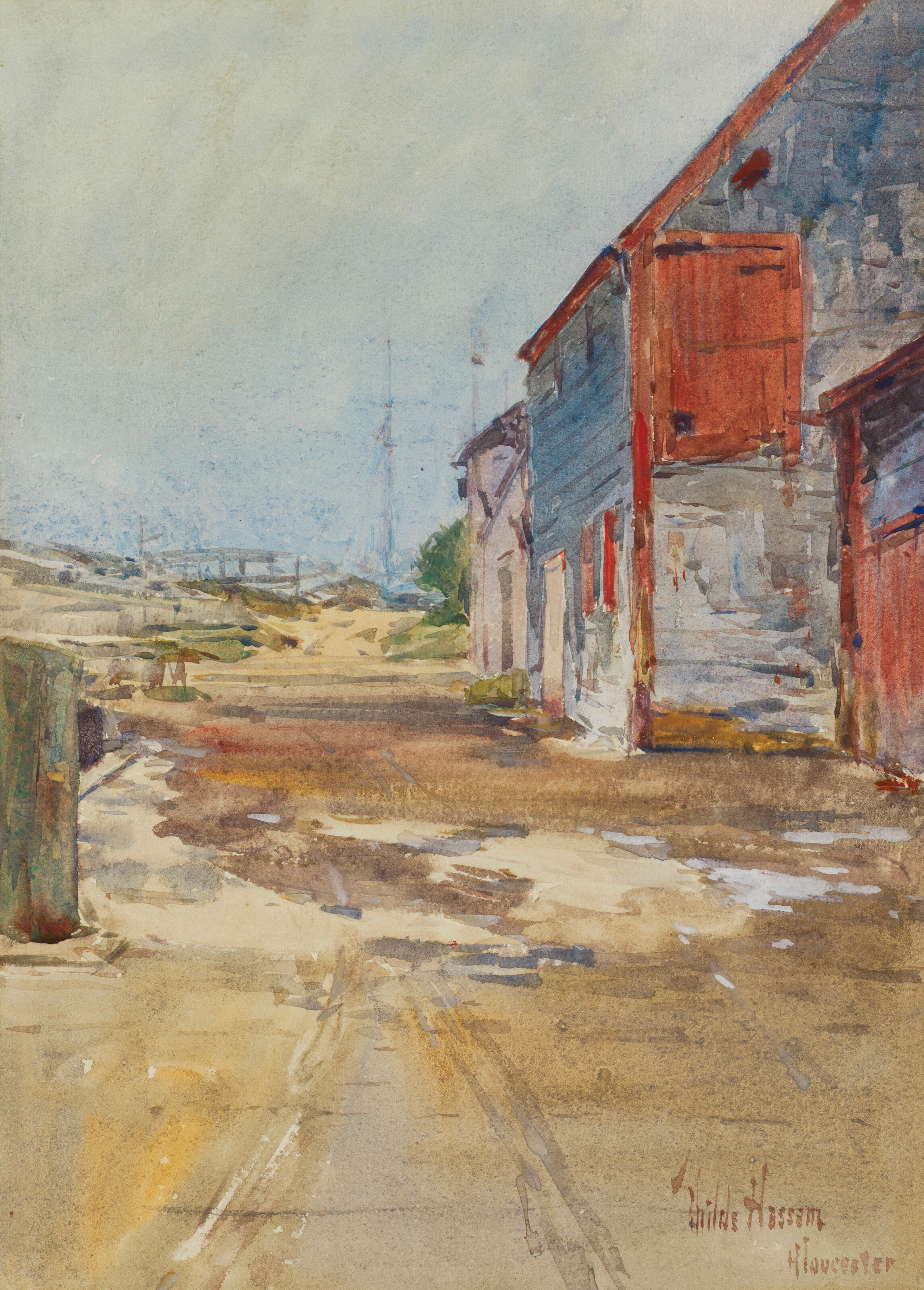 CHILDE HASSAM (1859-1935) Gloucester