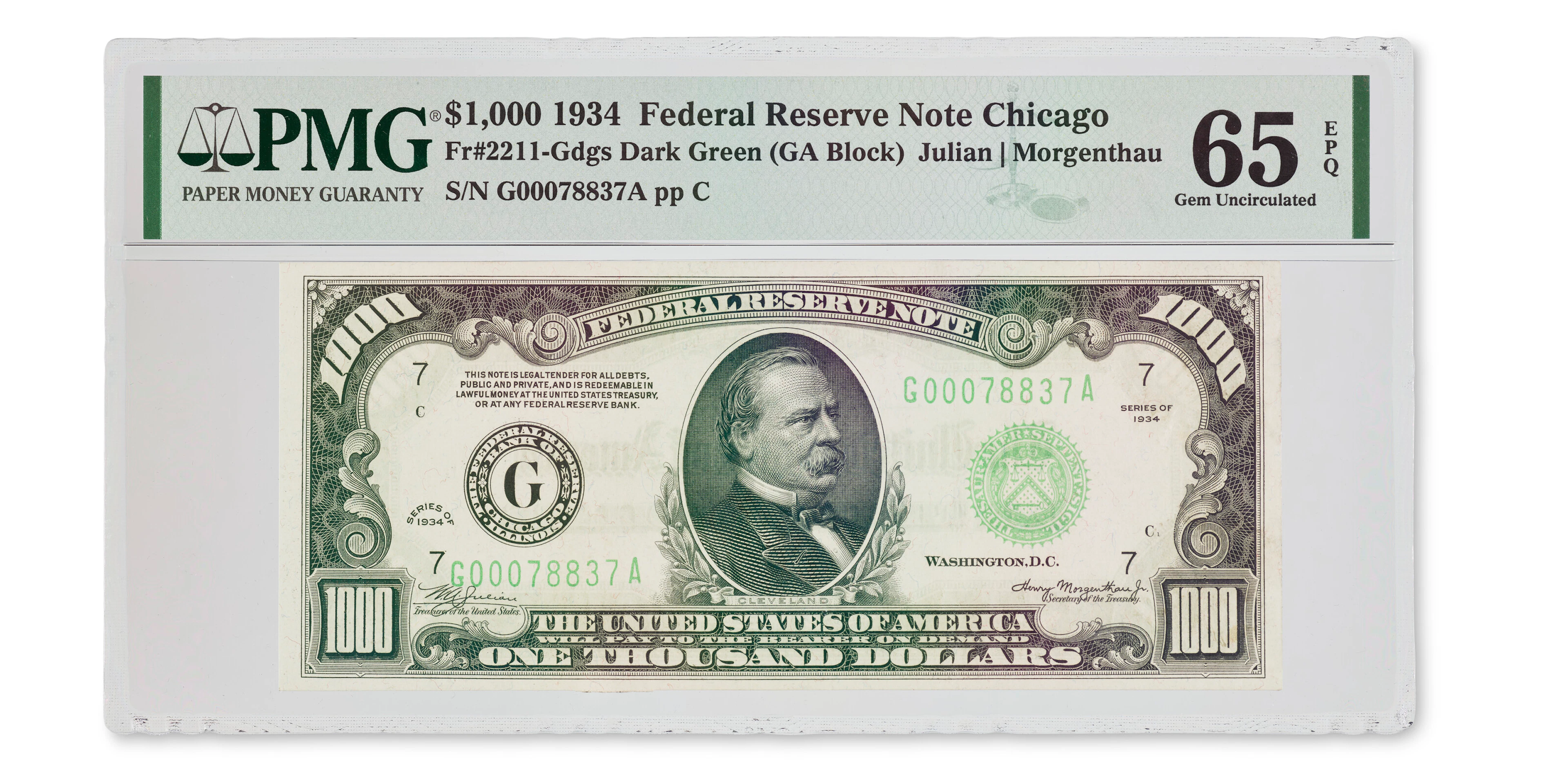 $1,000 Federal Reserve Note