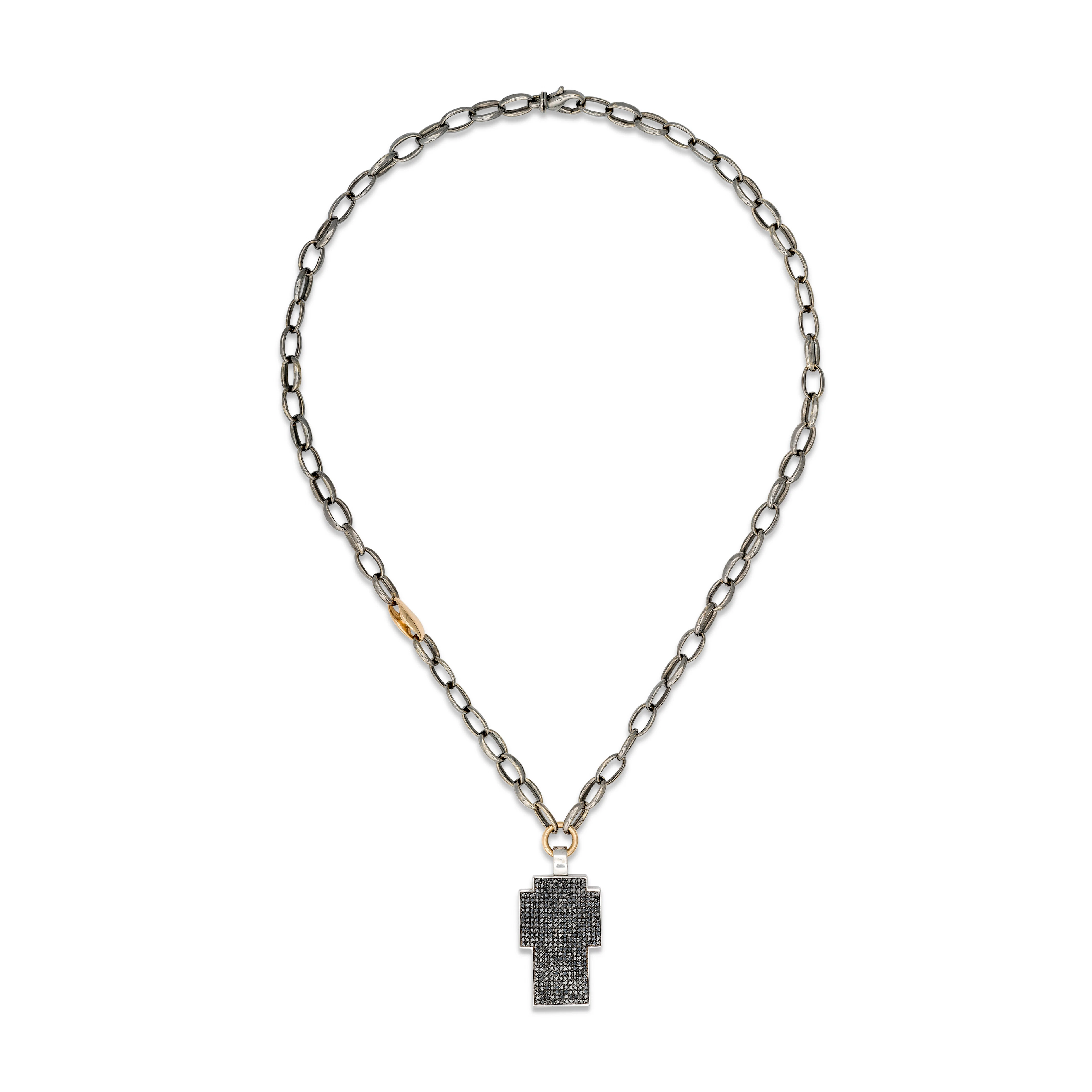 Gavello Coloured Diamond Cross Necklace