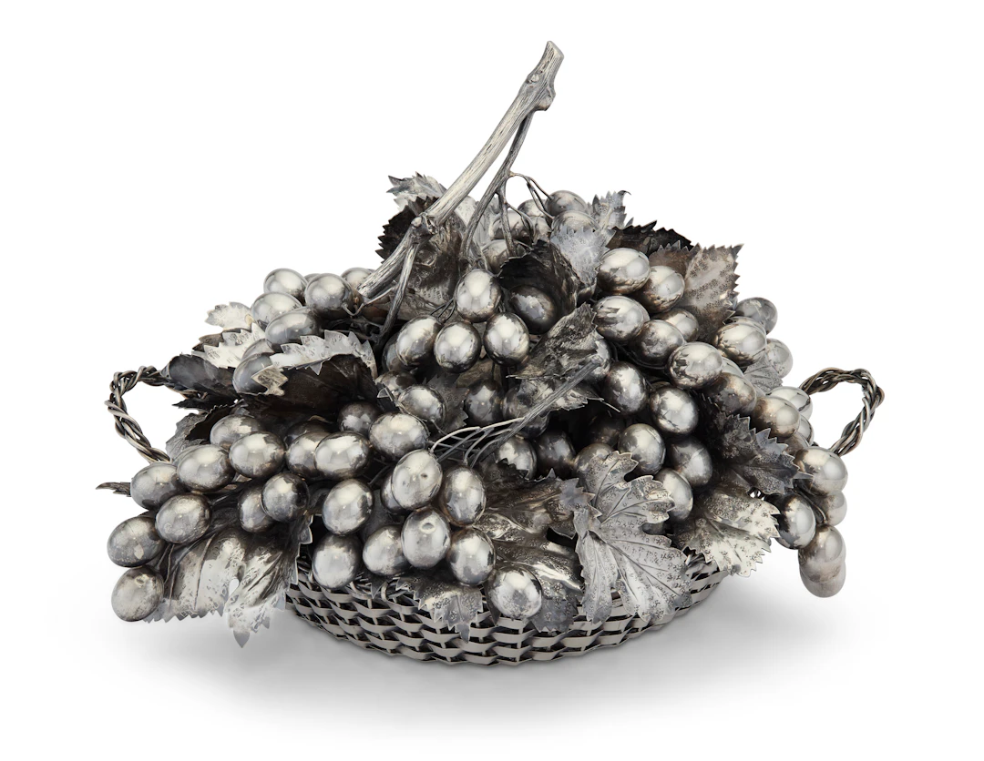 An Italian Silver Fruit Basket Centerpiece
