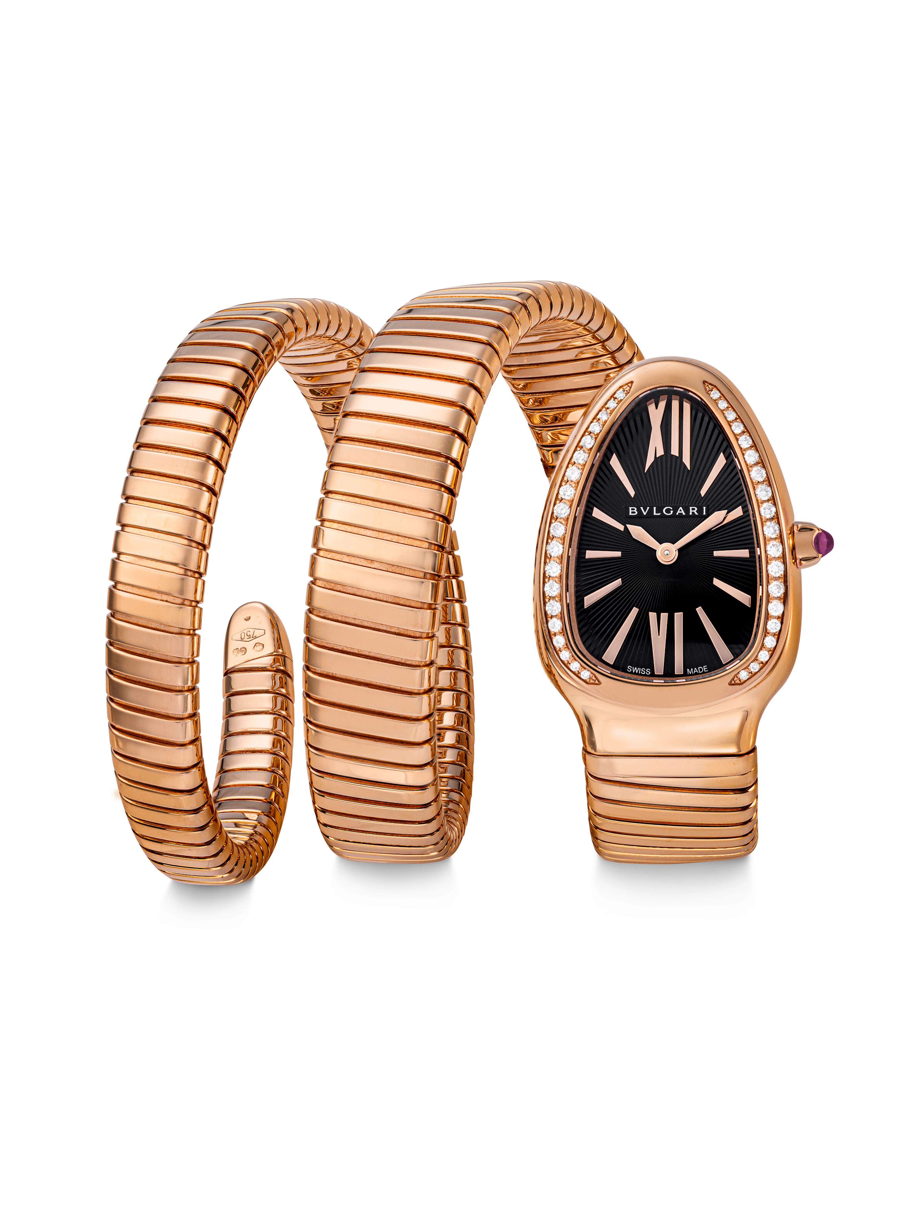 Bulgari, Pink Gold and Diamond-Set Serpenti, Ref. Sp P 35 g