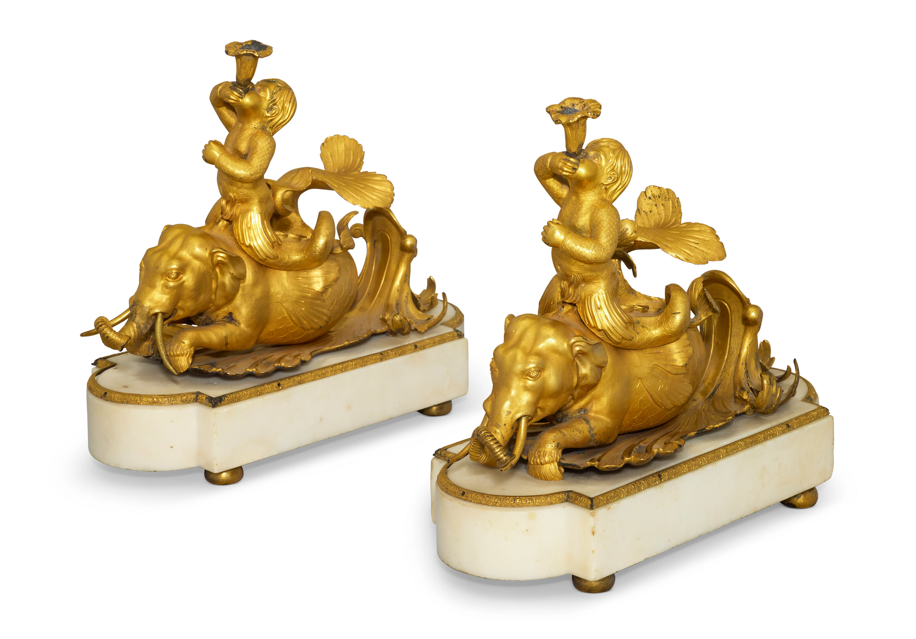 Paire D'ornements D'époque Néoclassique