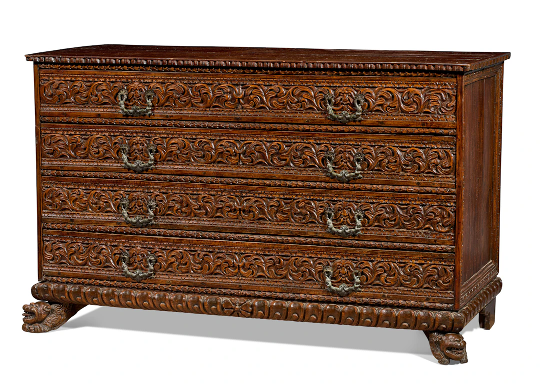 A North Italian Walnut Commode