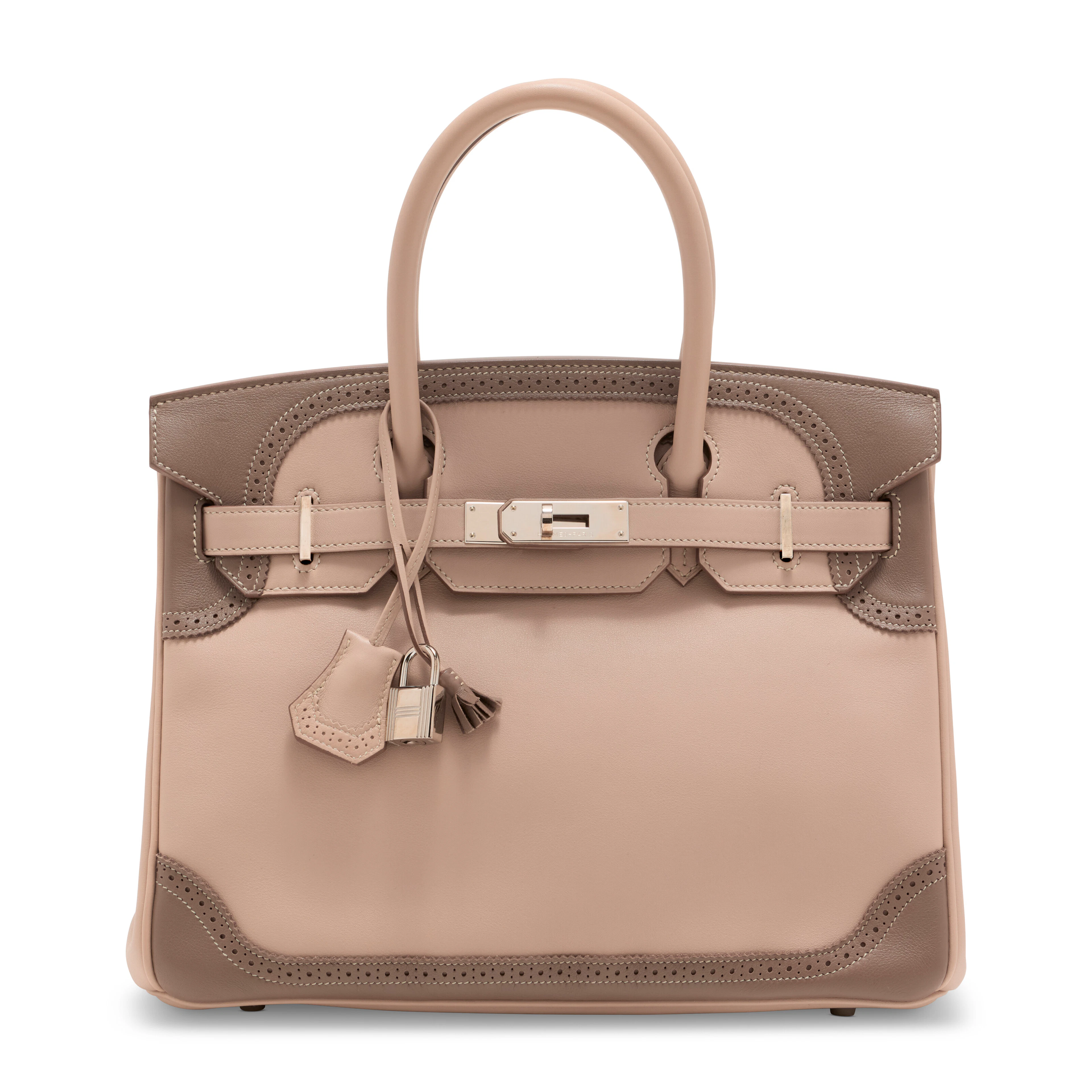A Limited Edition Argile & Étoupe Swift Leather Ghillies Birkin 30