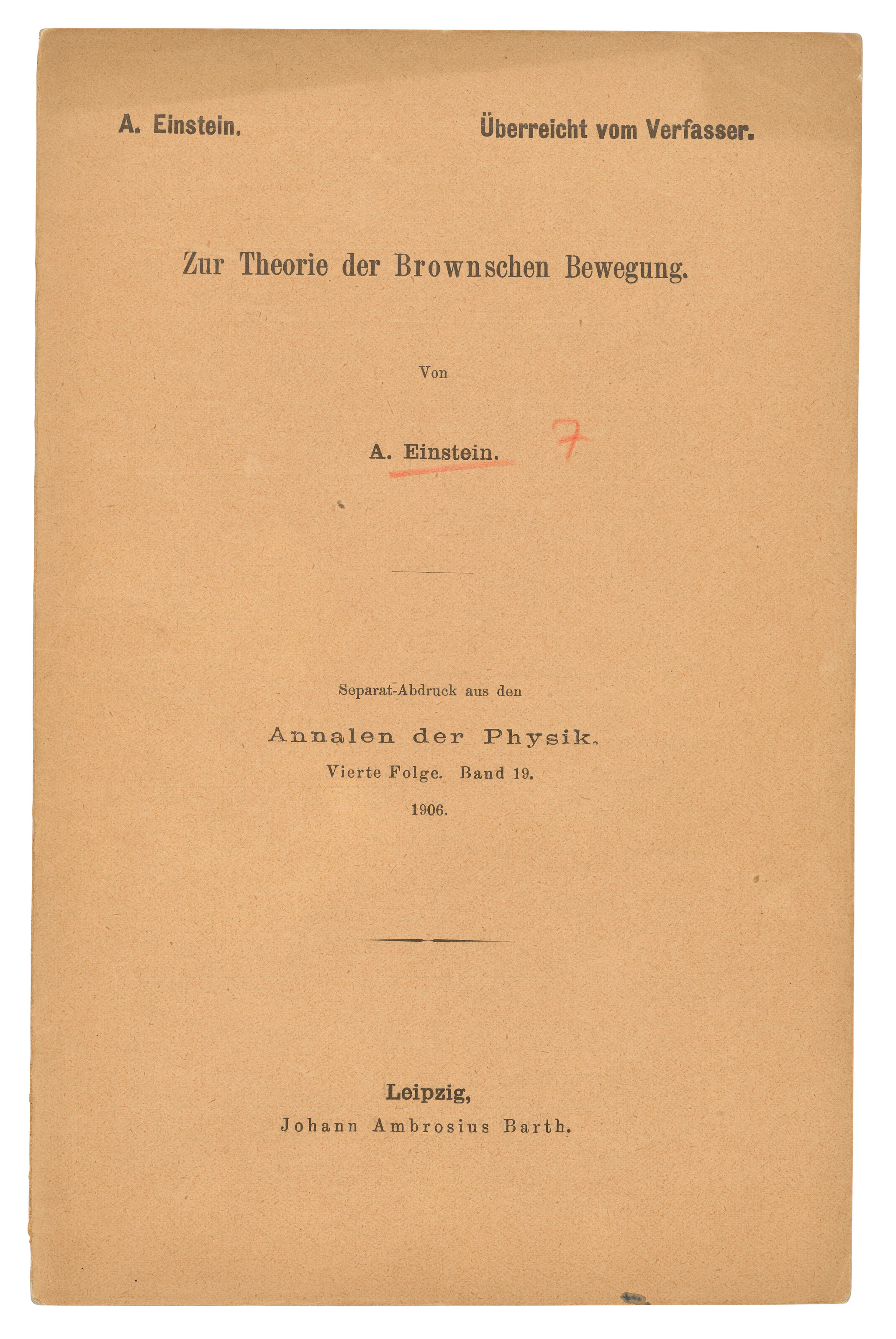 EINSTEIN, Albert (1879-1955)