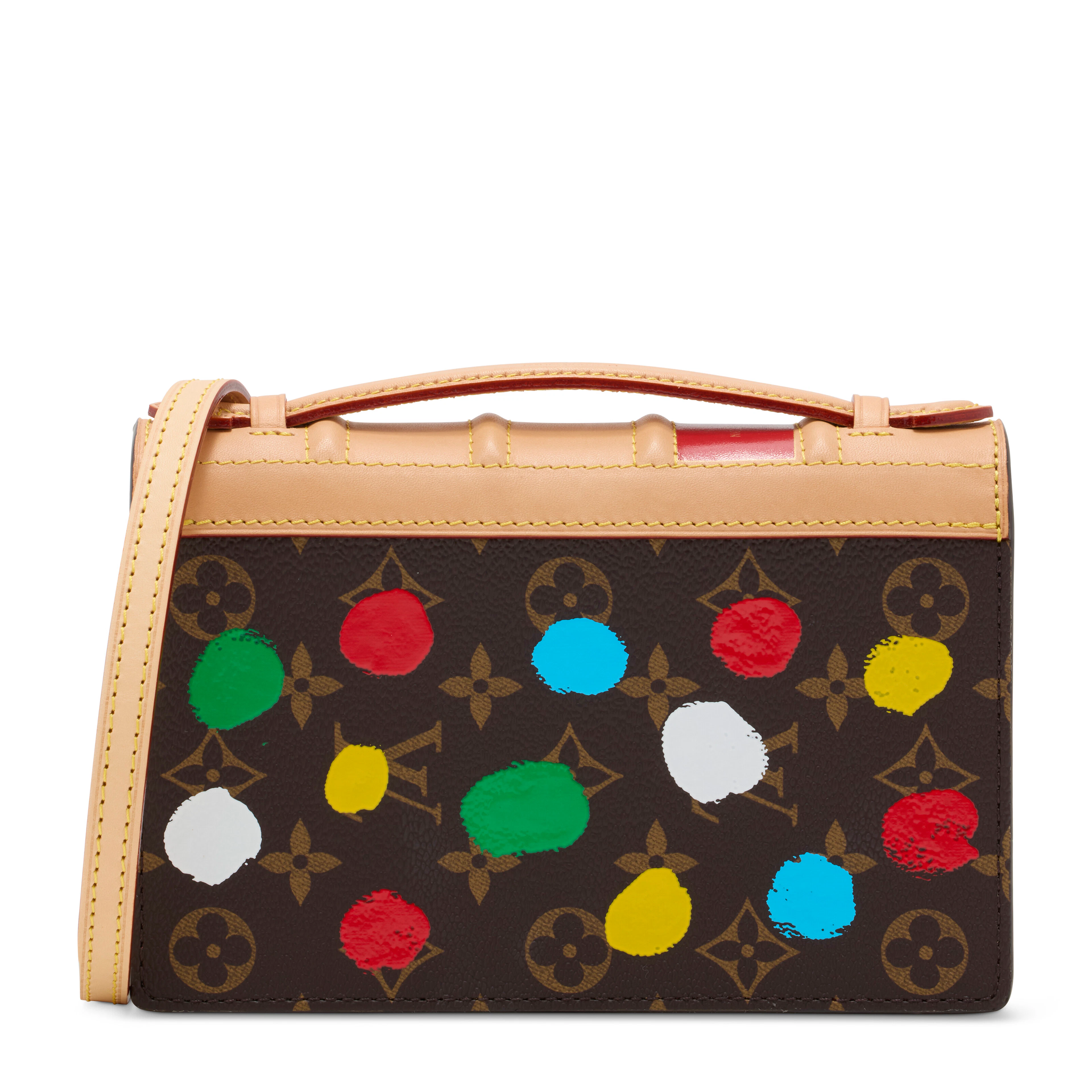 A RARE, INFINITY DOTS MONOGRAM BOOK CLUTCH BY YAYOI KUSAMA