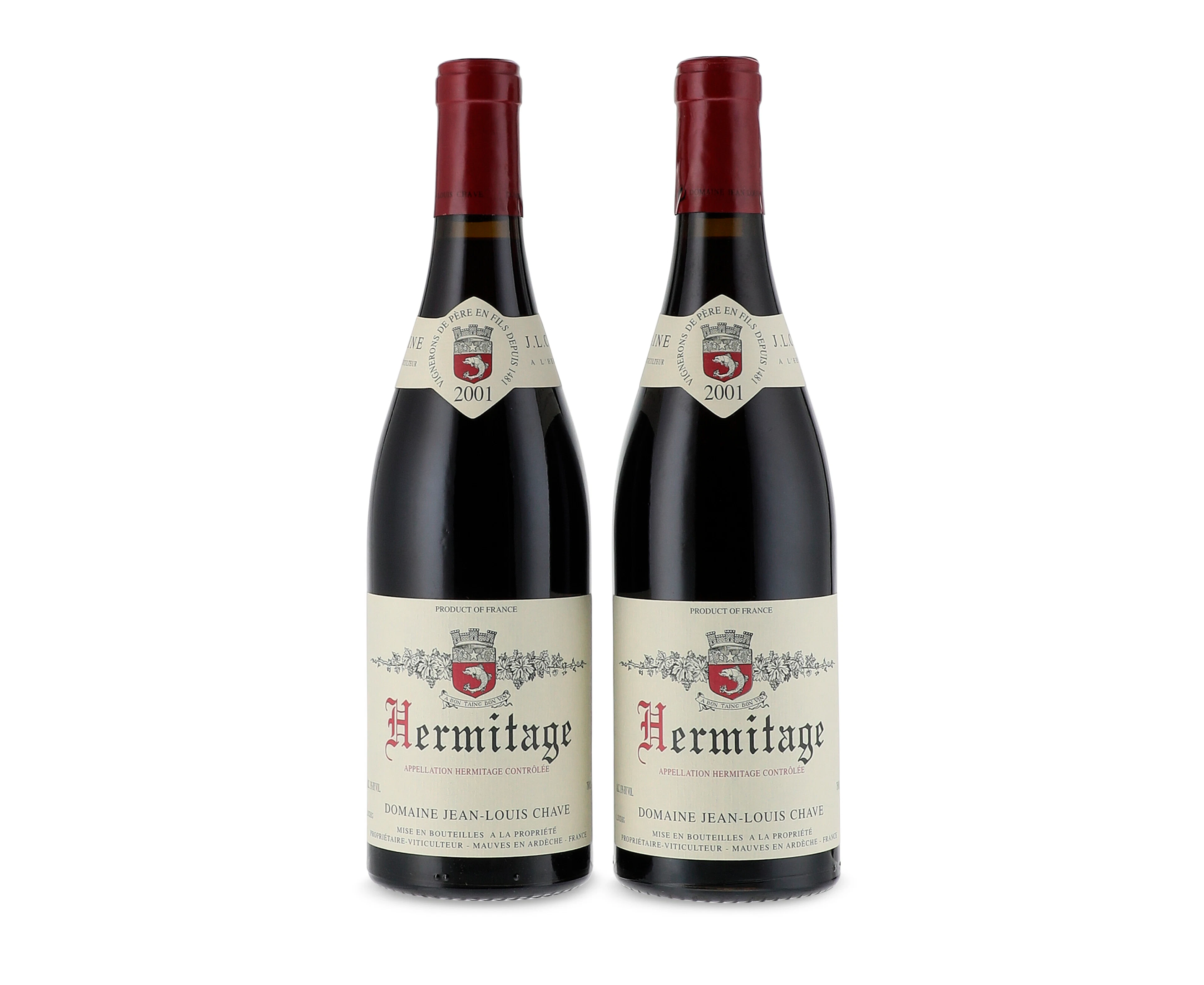 Mixed 2001 & 2003 Domaine Jean Louis Chave, Hermitage, Rouge