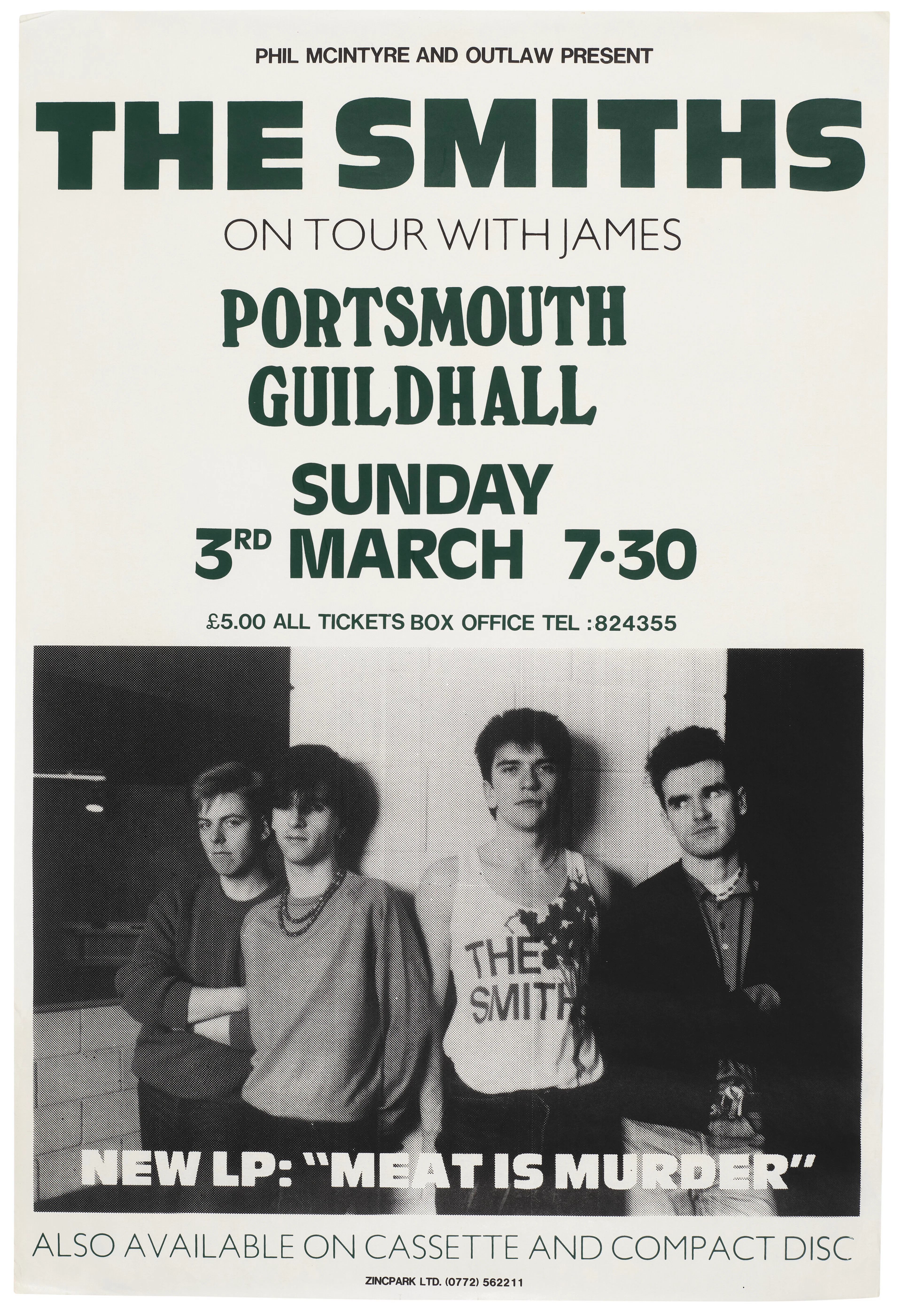 The Smiths: a Uk Concert Poster, 1985