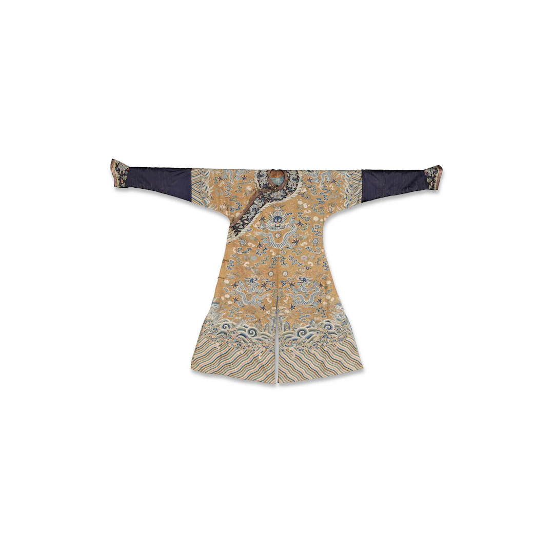An Imperial Kesi Gold-Ground ‘Dragon’ Robe