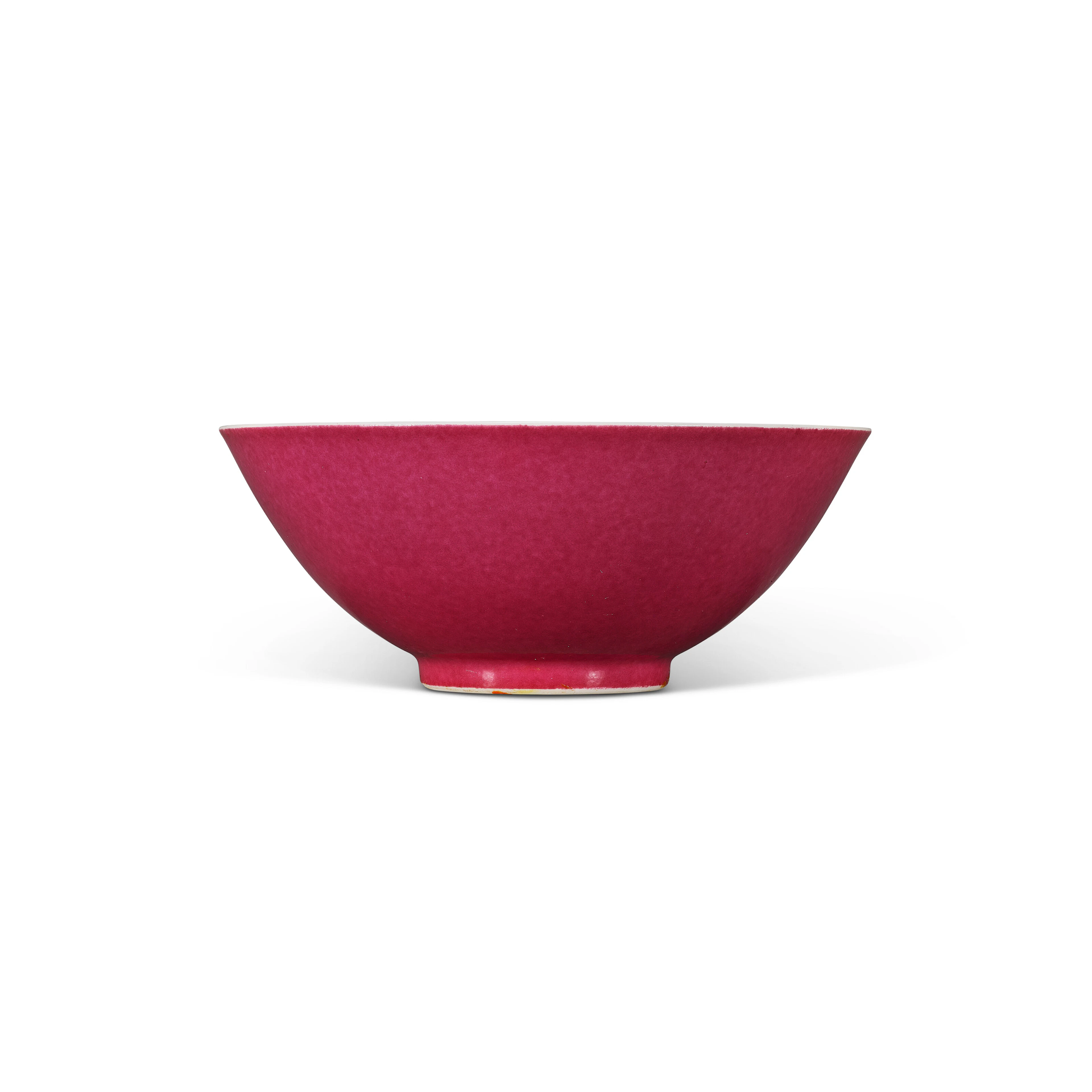 A Fine and Rare Pink-Enamelled Tea Bowl