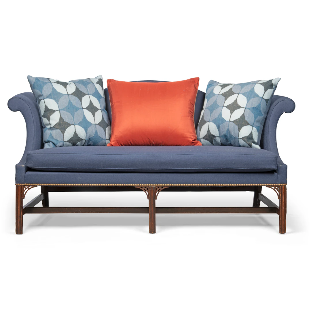 A George Iii Mahogany Humpback Sofa
