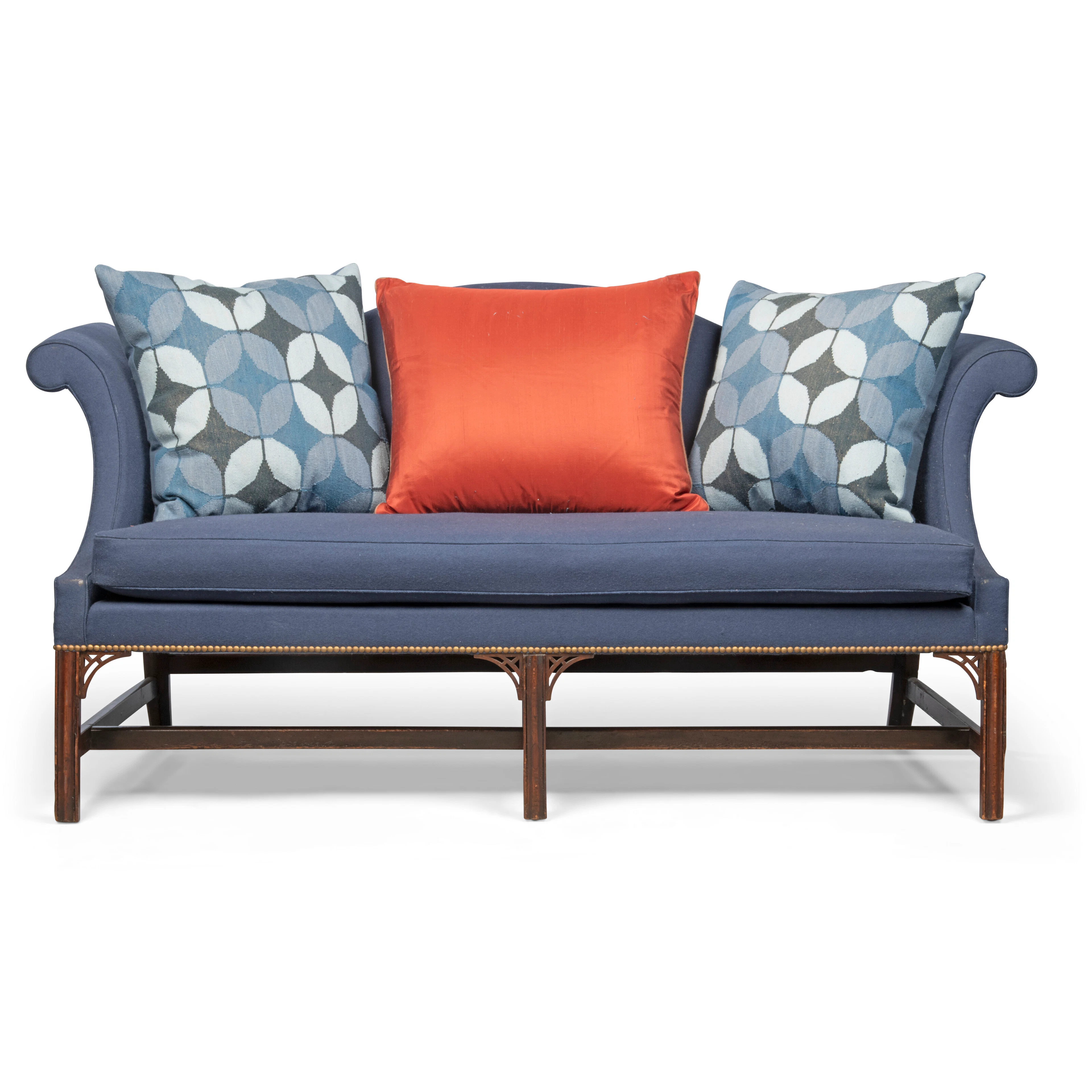 A George Iii Mahogany Humpback Sofa