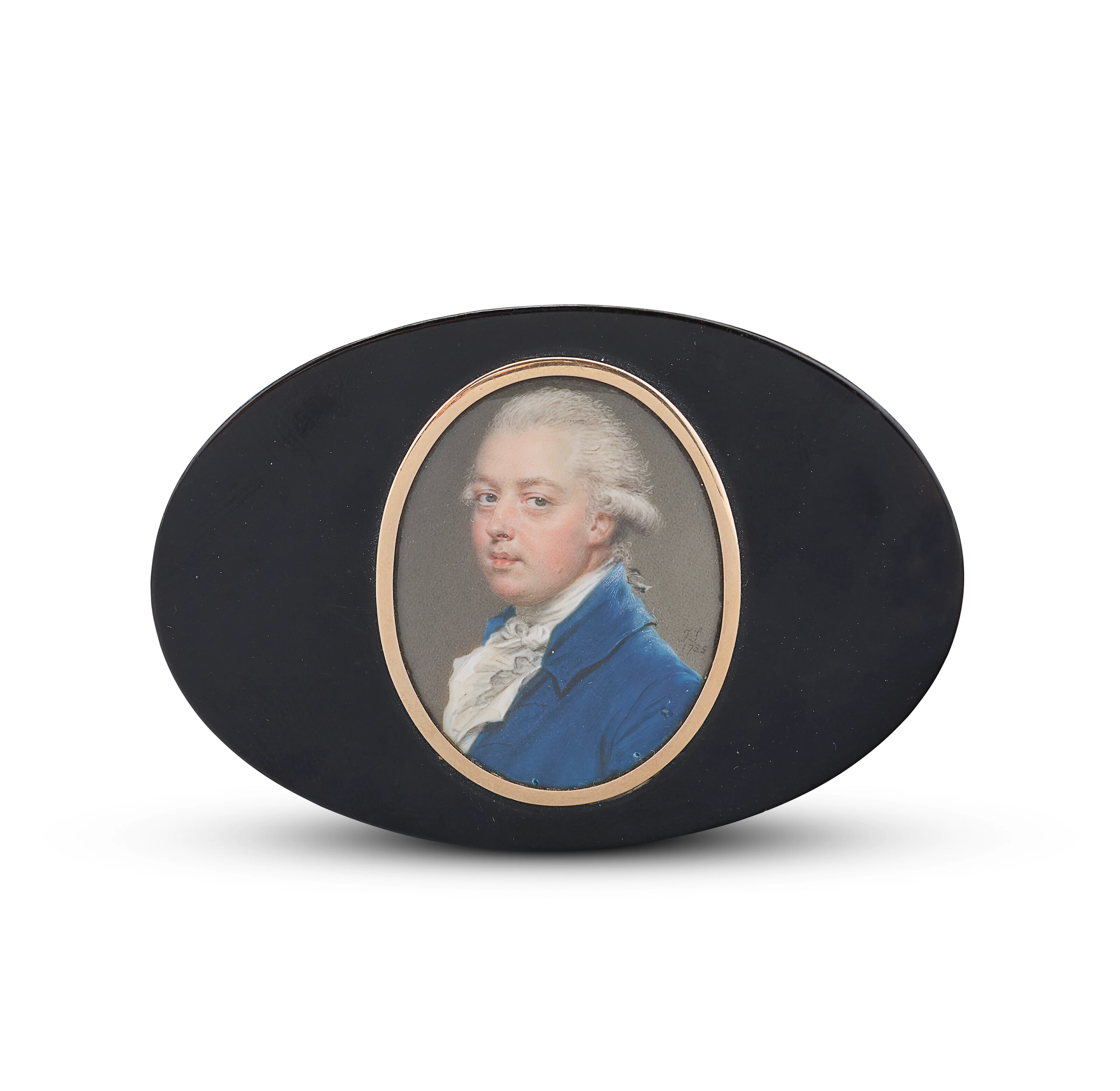 Tabatière En Écaille Et Métal Doré D'époque George Iii