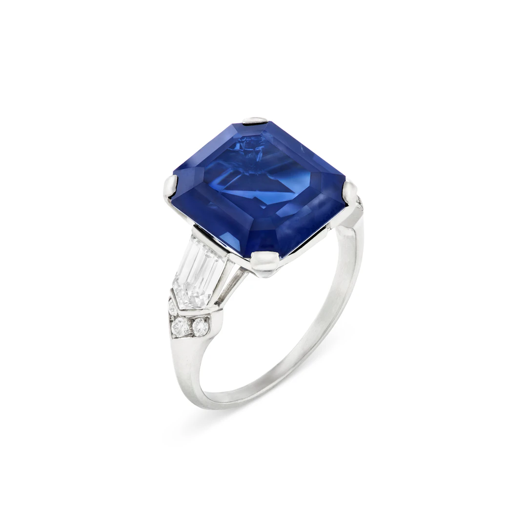 Sapphire and Diamond Ring