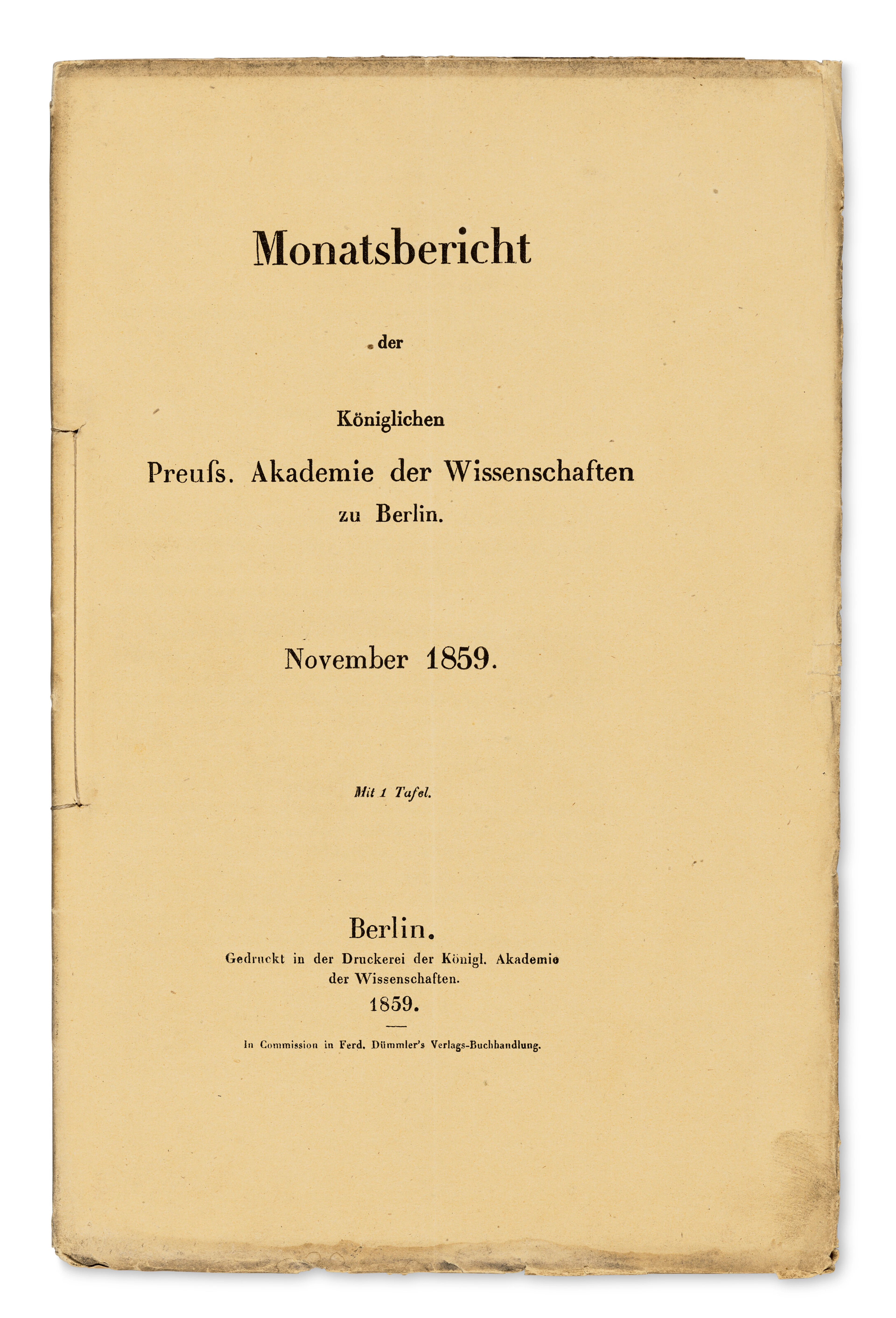 Riemann Hypothesis – “Ueber Die Anzahl Der Primzahlen Unter Einer