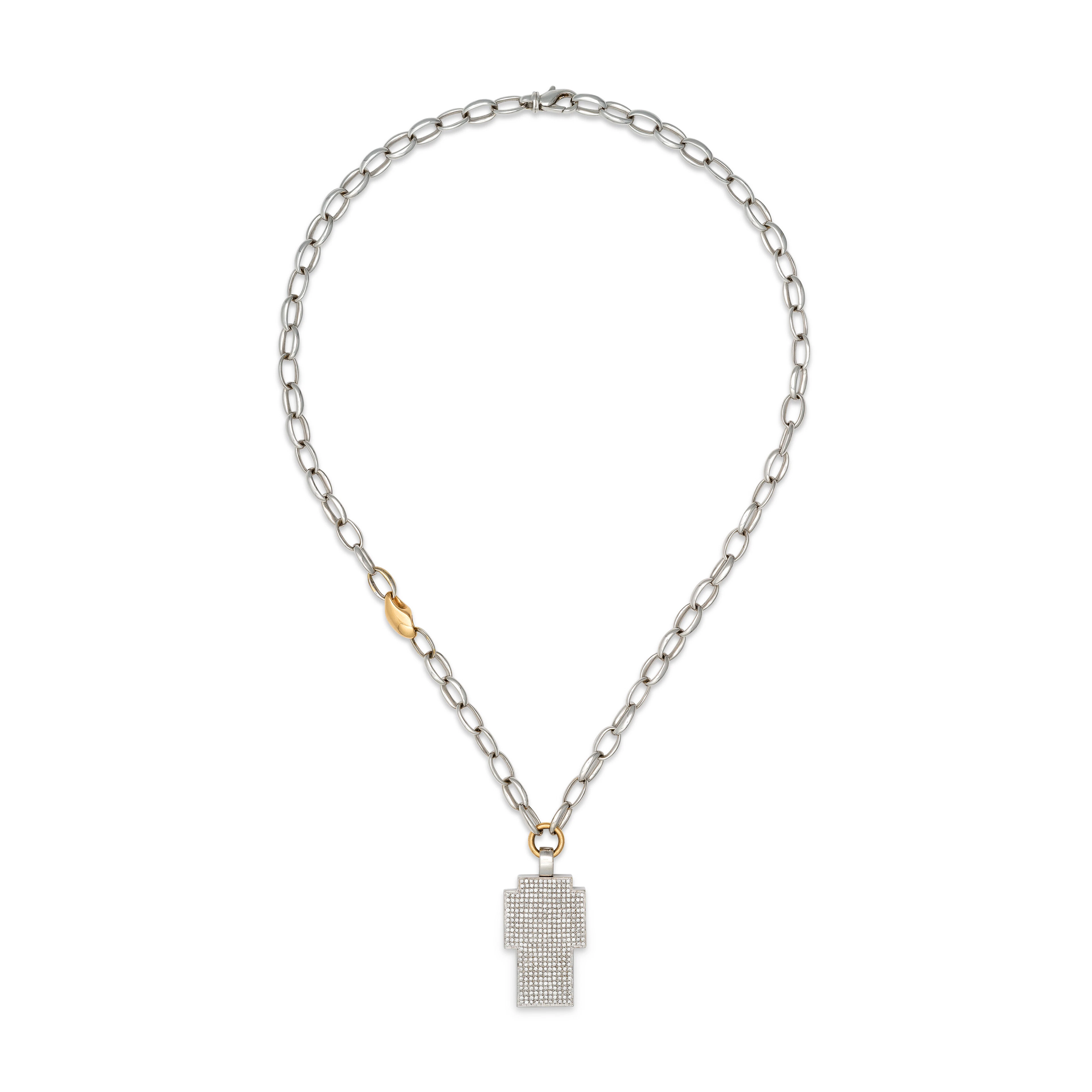 Gavello Diamond Cross Necklace