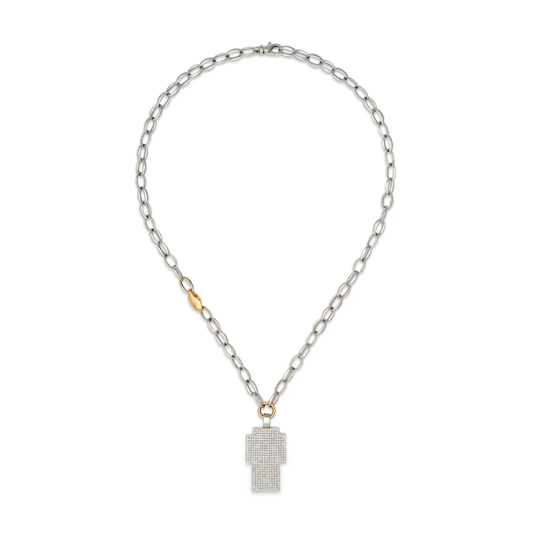 Gavello Diamond Cross Necklace