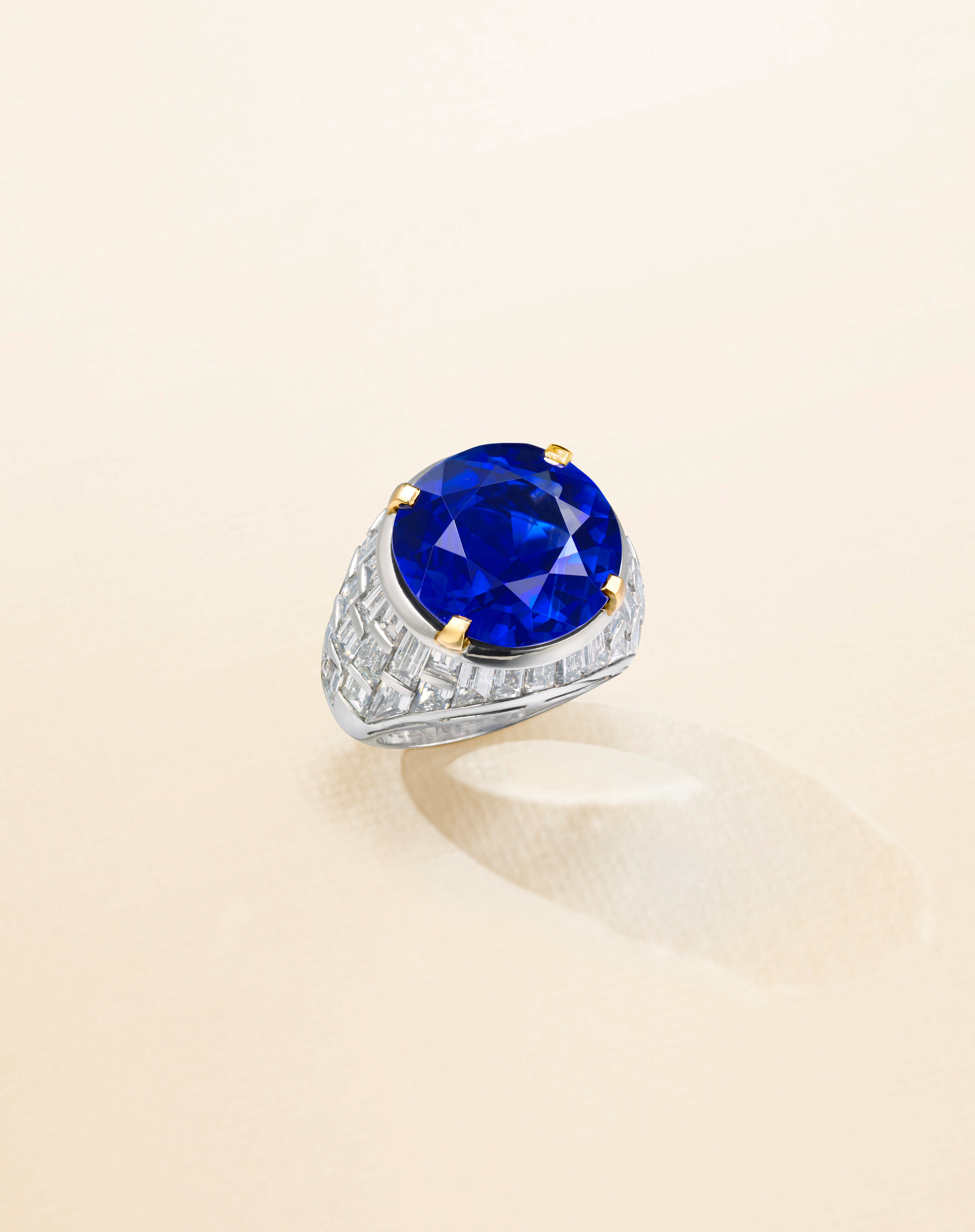 A Superb Sapphire and Diamond Ring