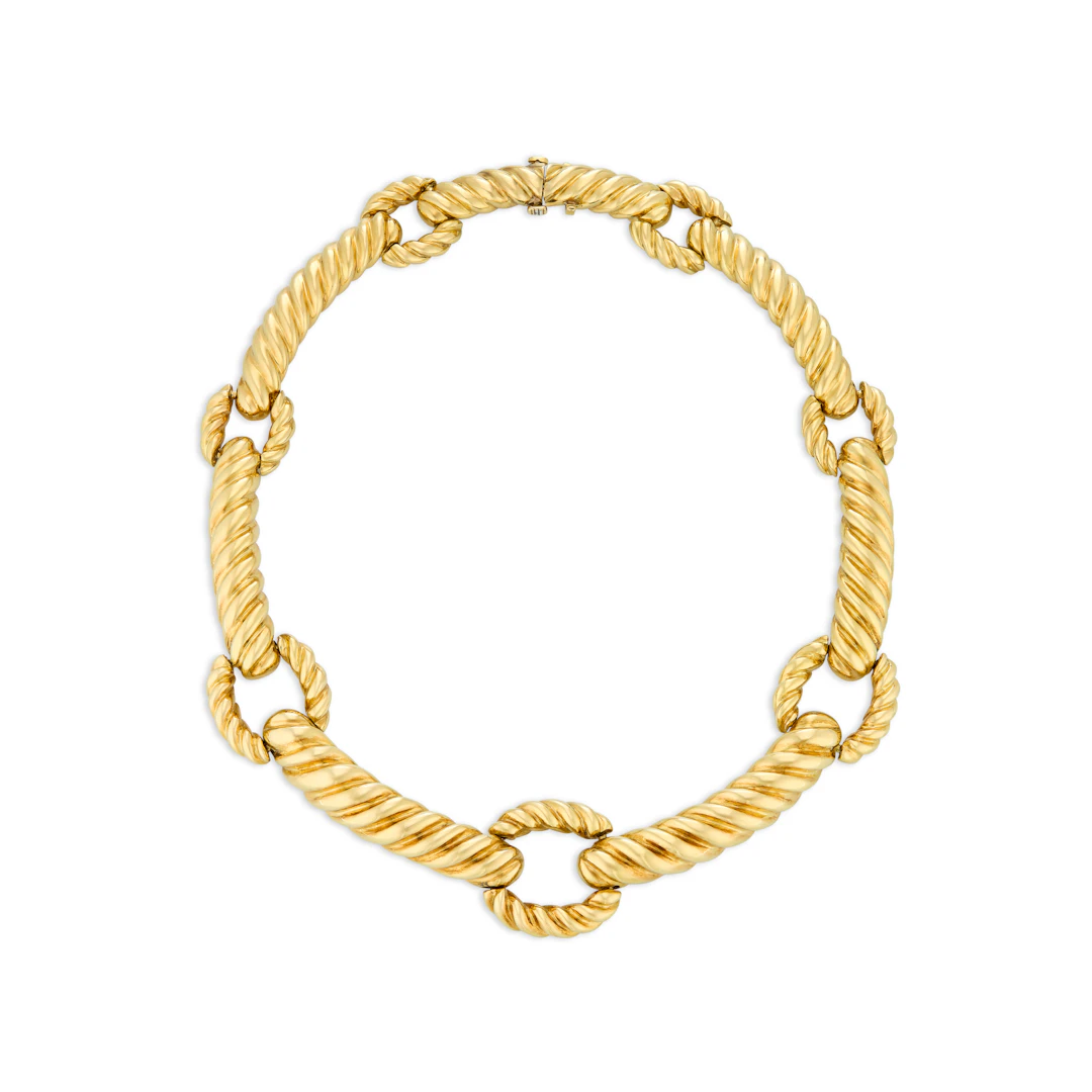 David Webb Gold Necklace